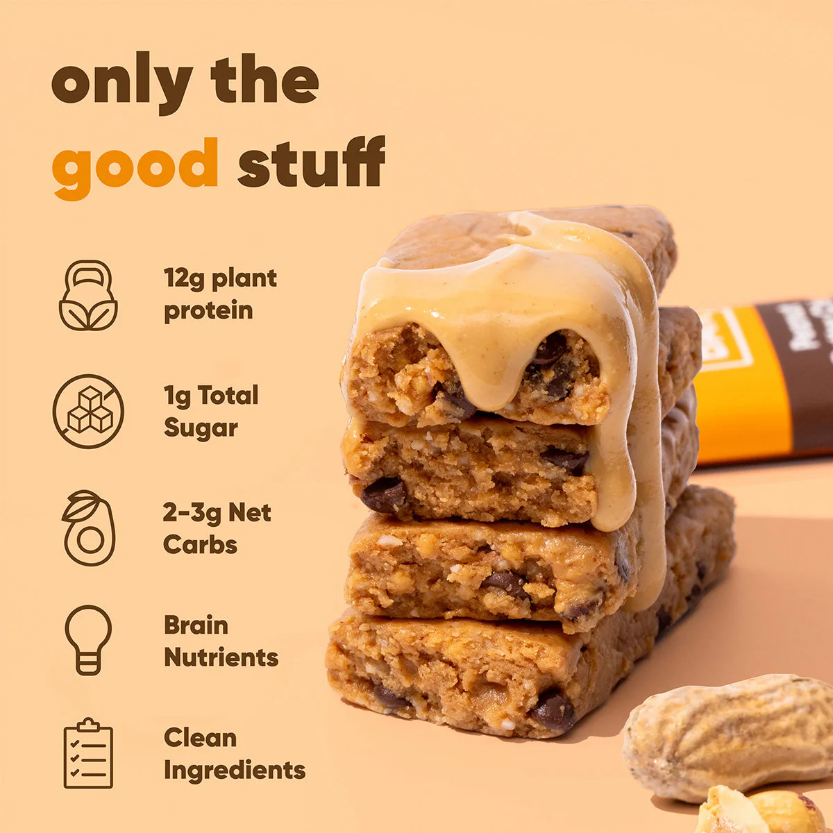 Almond Butter Chip & Peanut Butter Chip (24 Bars) - Image 3