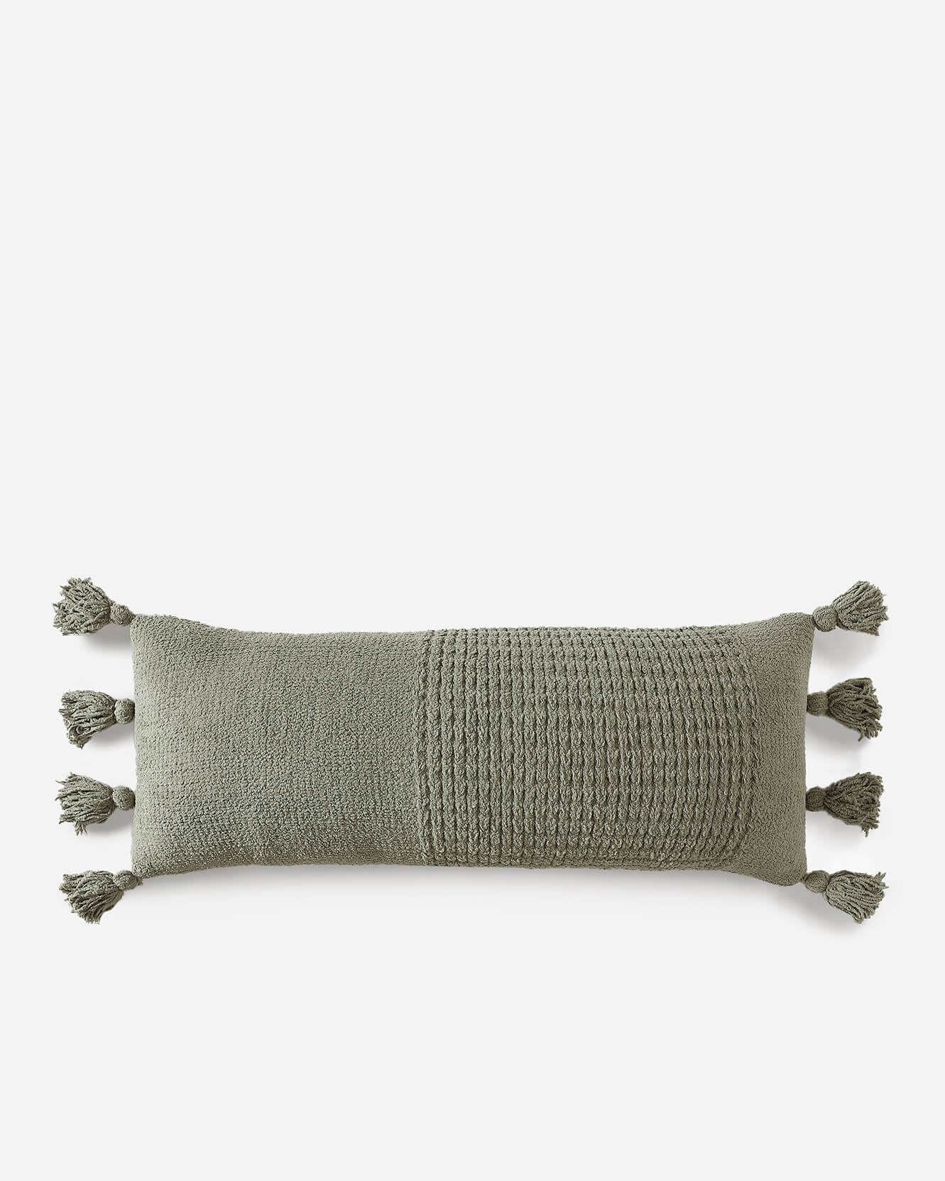 Braided Pom Pom Lumbar Pillow - Image 10
