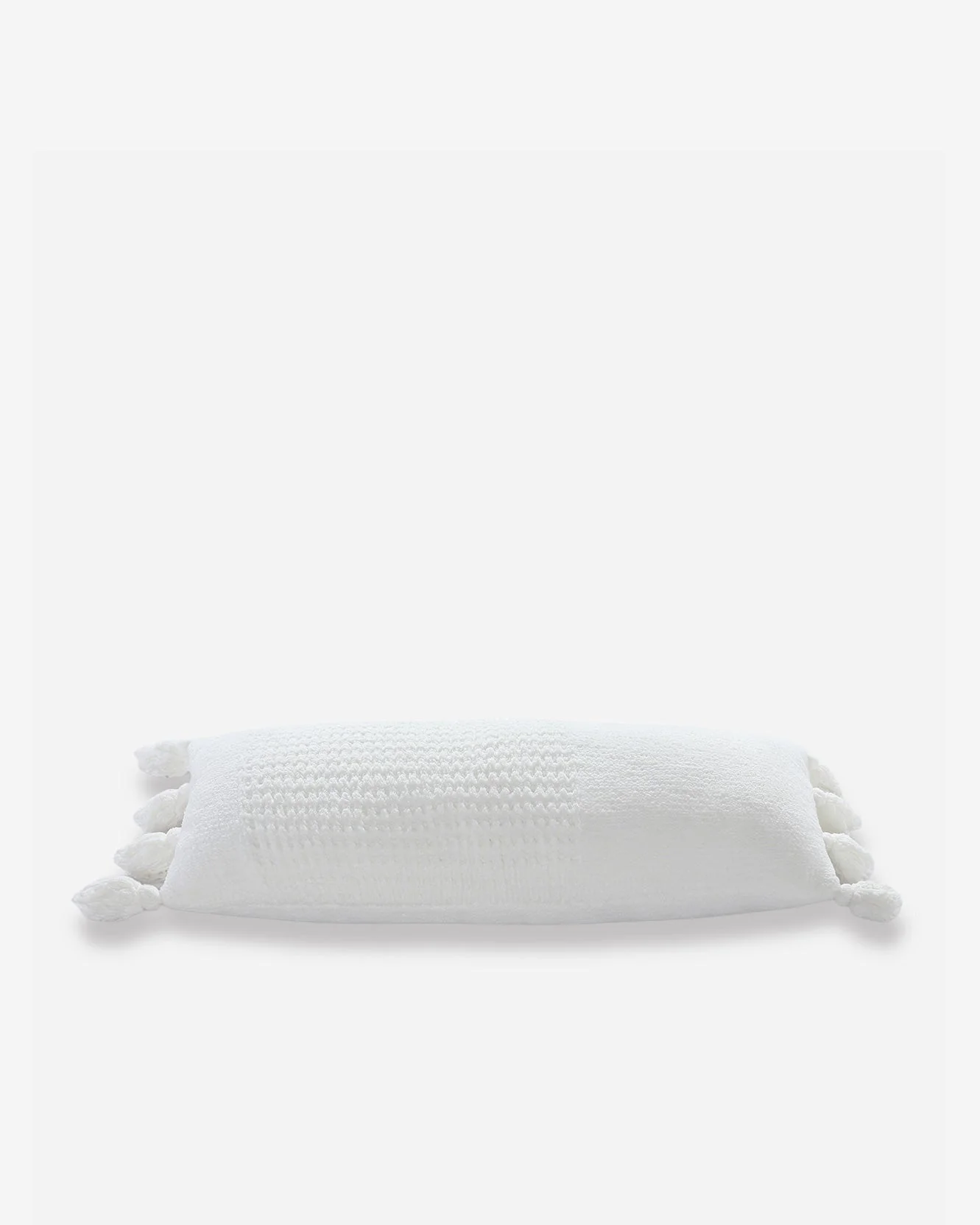Braided Pom Pom Lumbar Pillow - Image 8