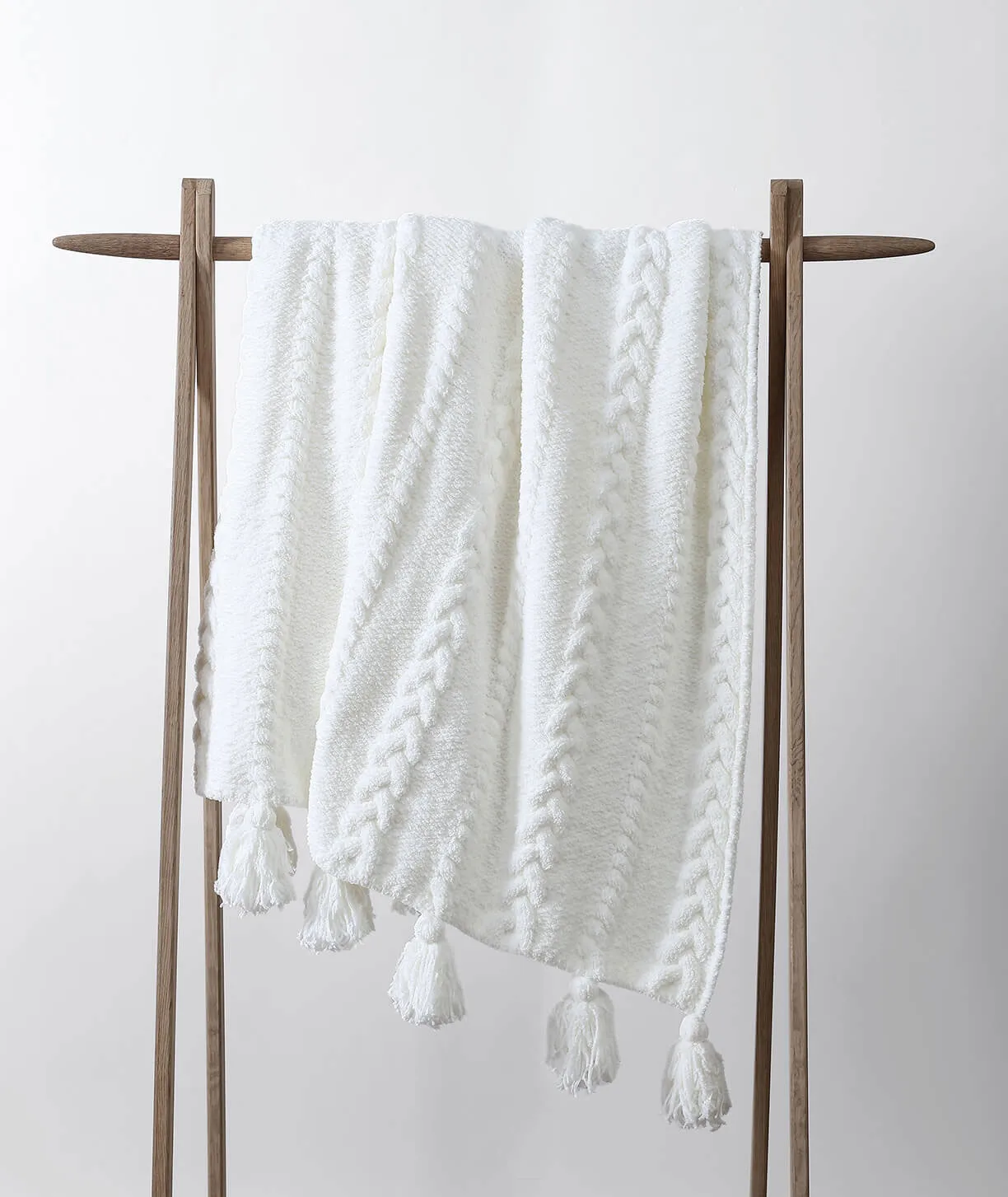 Braided Pom Pom Throw - Image 19