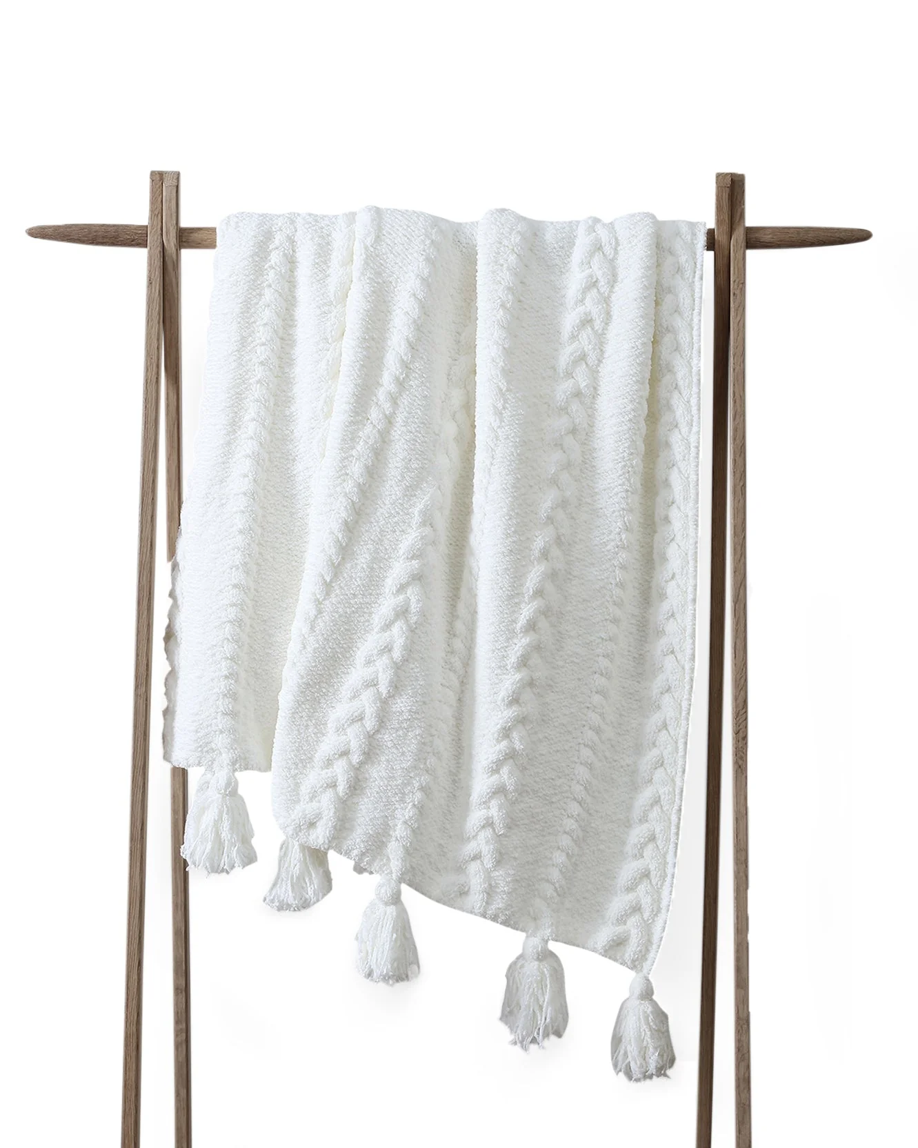 Braided Pom Pom Throw - Image 21