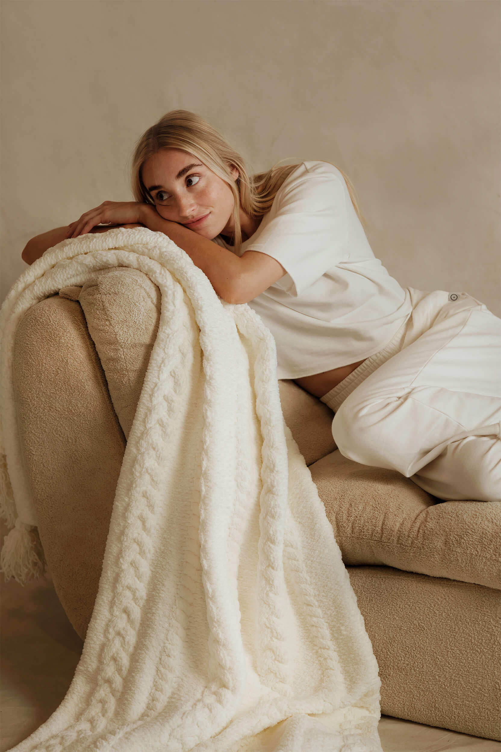Braided Pom Pom Throw - Image 23