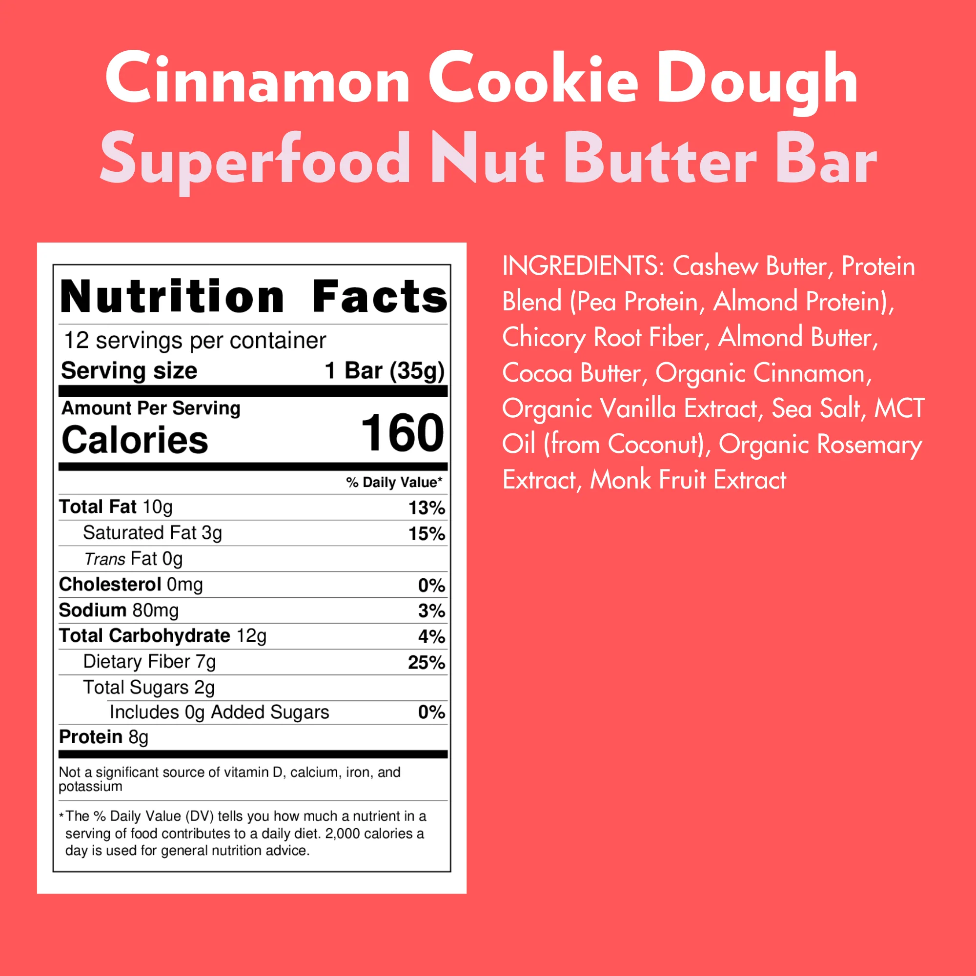 Cinnamon Cookie Dough Superfood Bar (12 Count) 🍪 - Image 6
