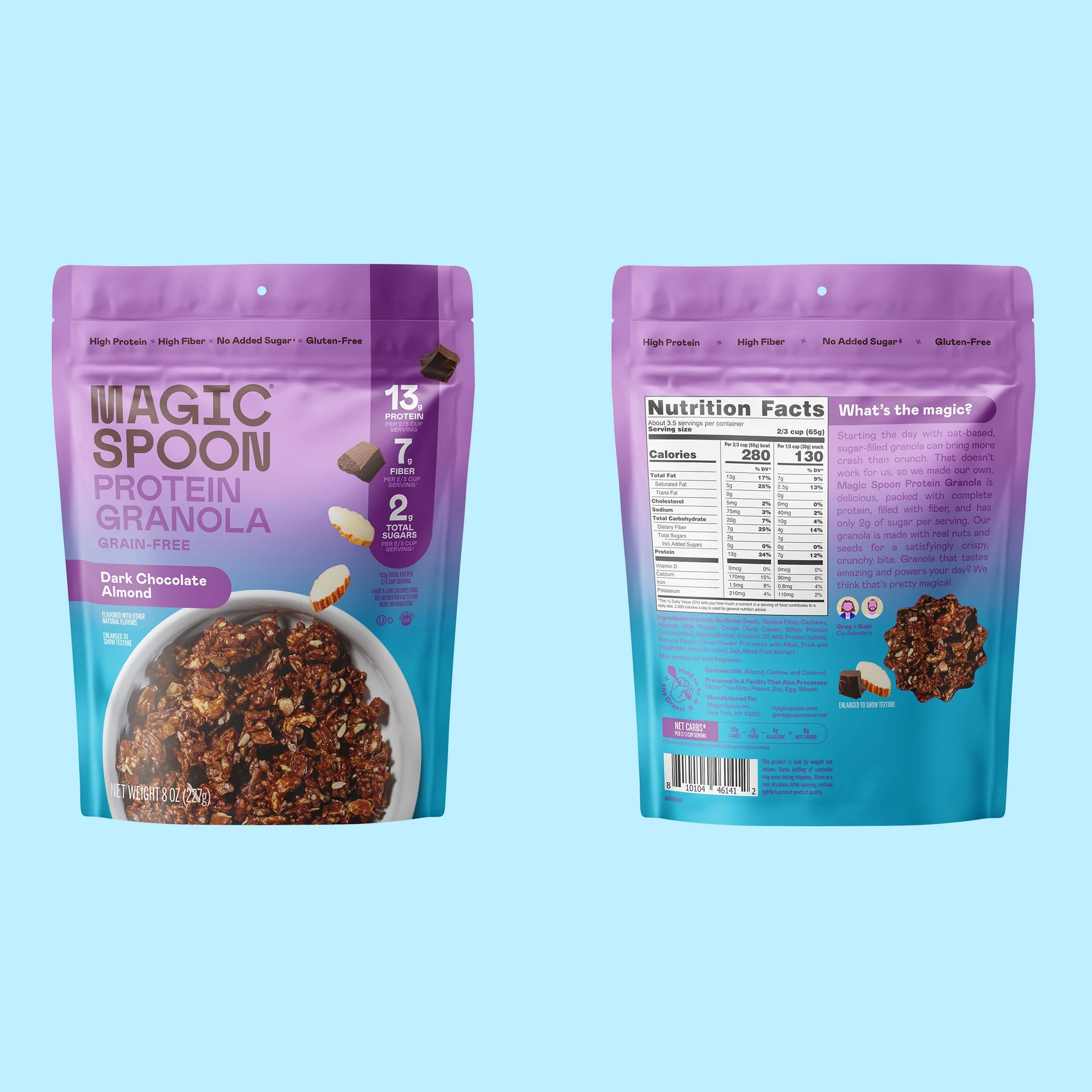Dark Chocolate Almond - 4 Bags of Granola - Image 4