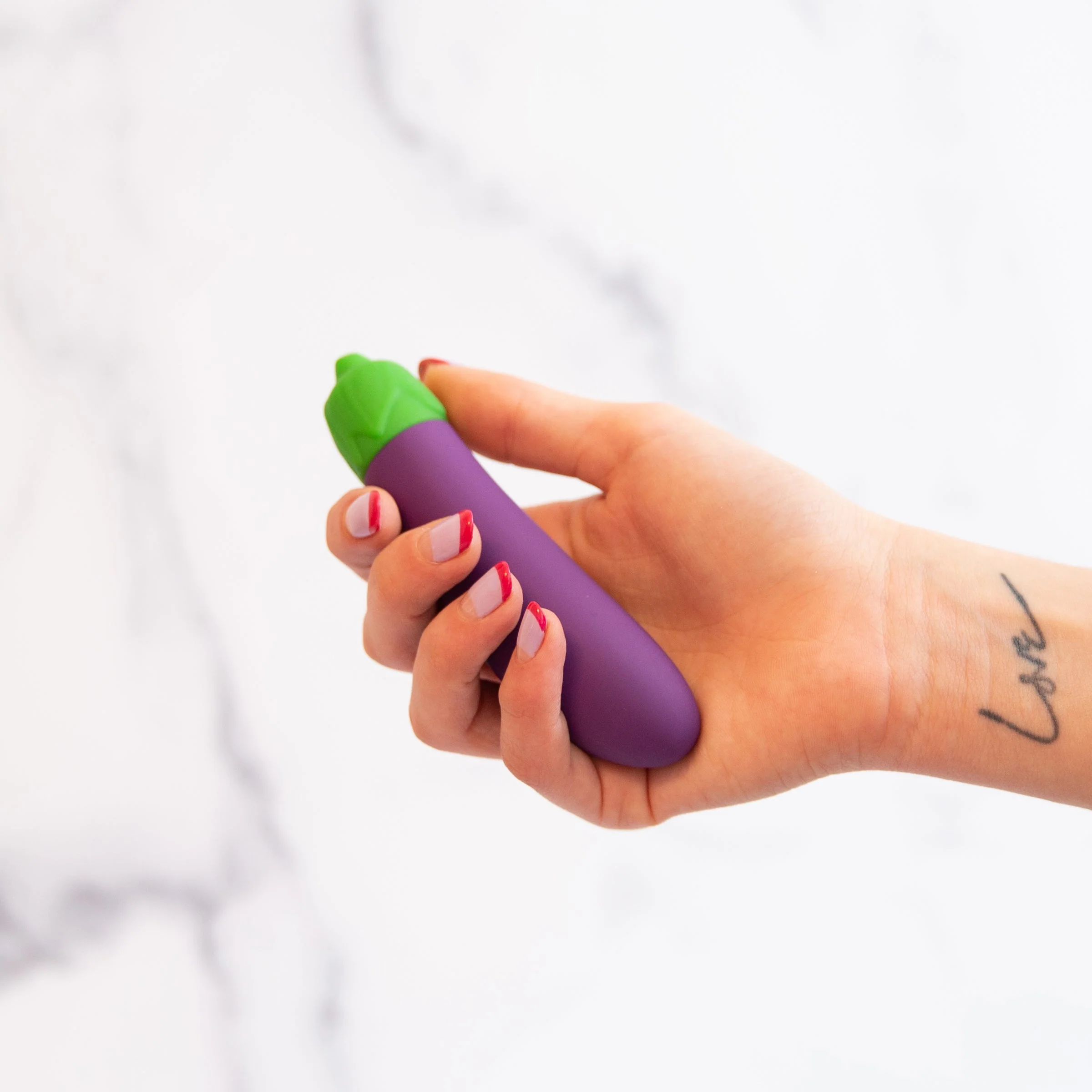 Eggplant Emojibator Bullet Vibrator by Dame Products - Image 2