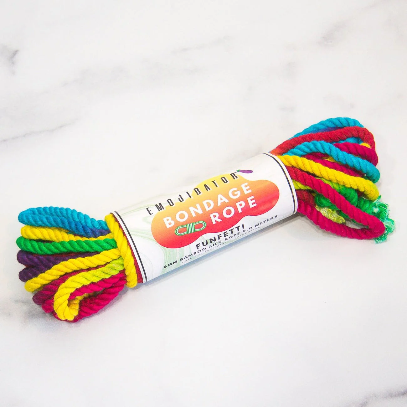 Funfetti Rainbow Bondage Rope by Dame Products - Image 2