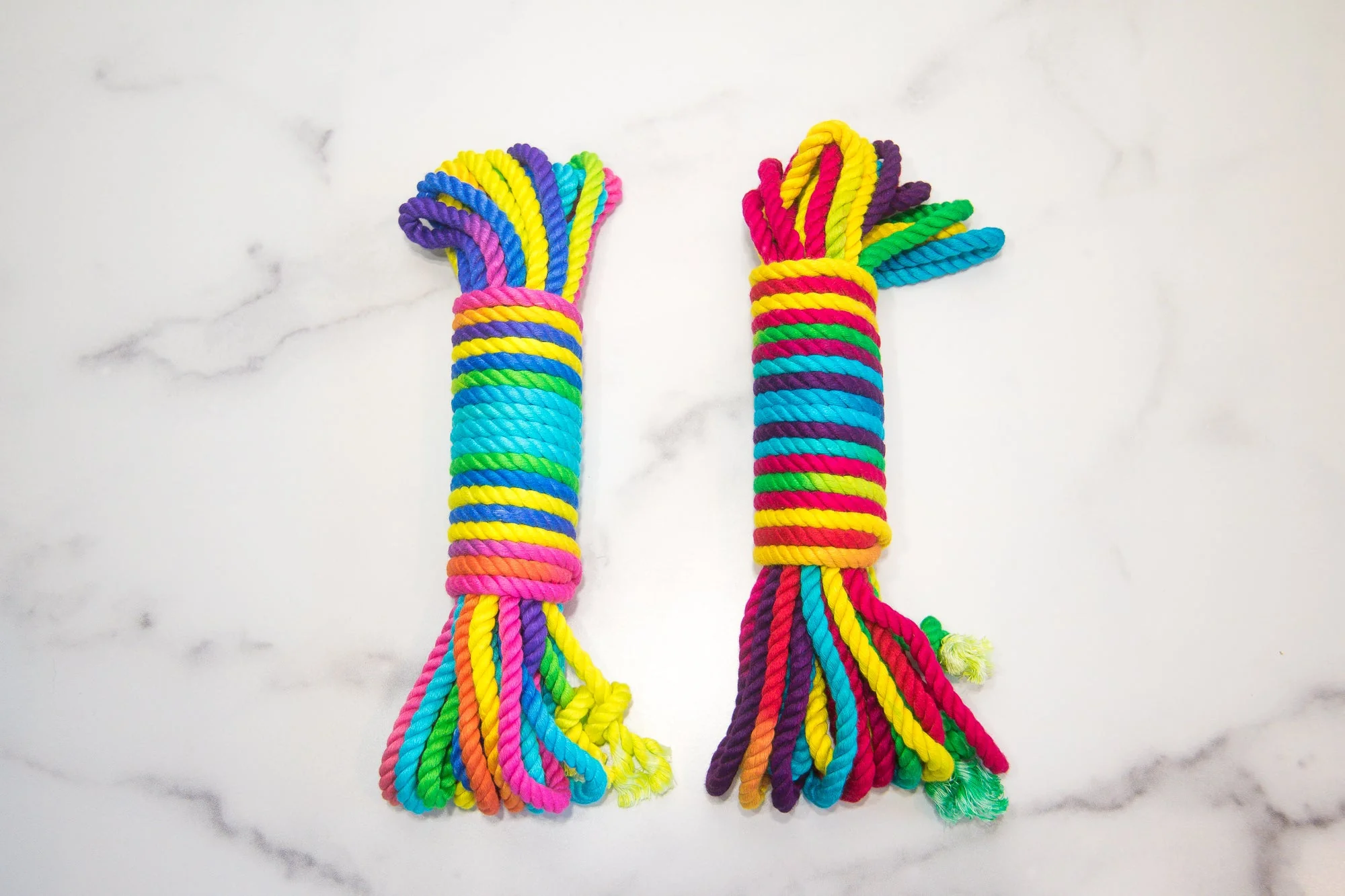 Funfetti Rainbow Bondage Rope by Dame Products - Image 4