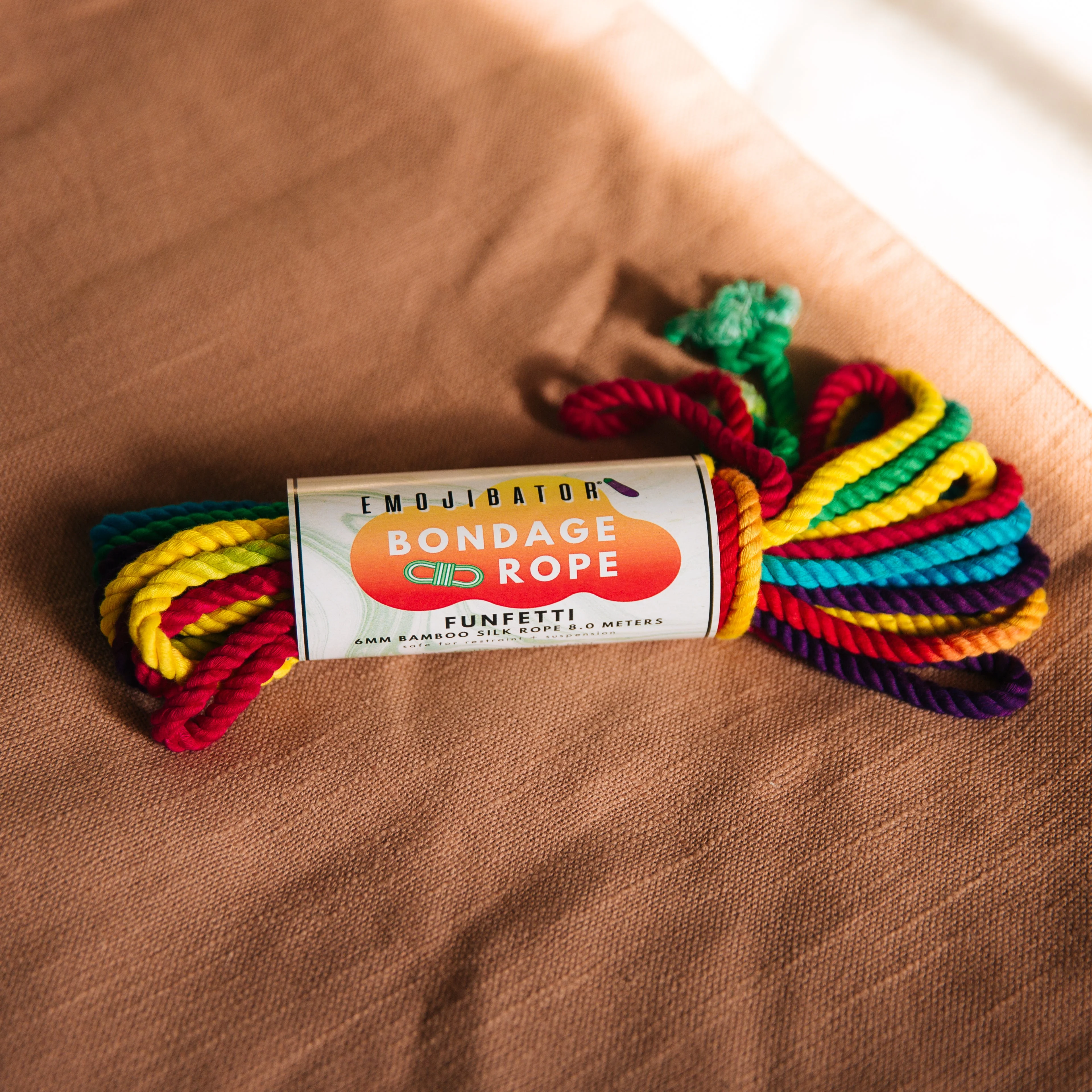 Funfetti Rainbow Bondage Rope by Dame Products - Image 5