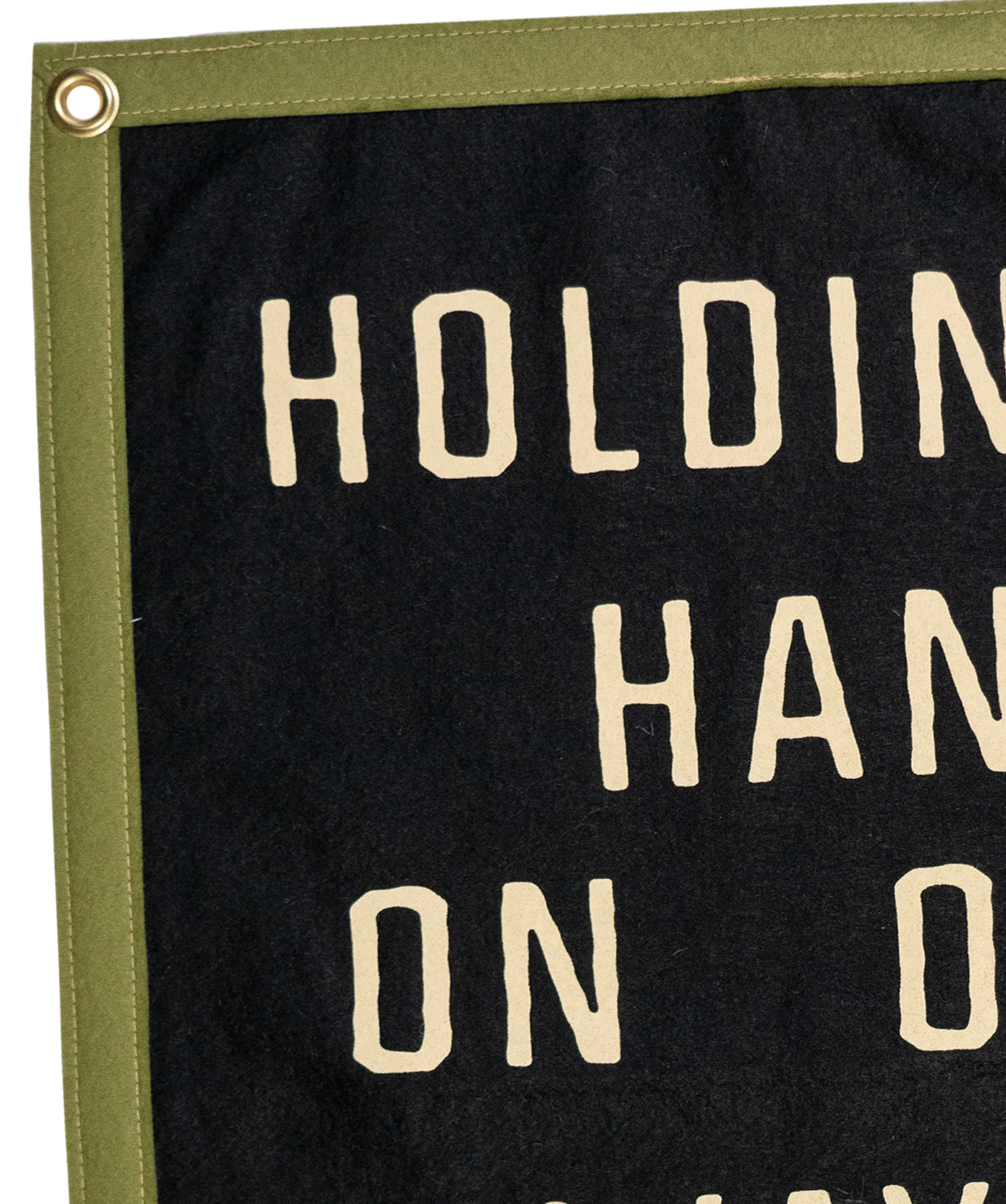 Holding Hands On Our Way To Hell Camp Flag • John Moreland x Oxford Pennant - Image 3