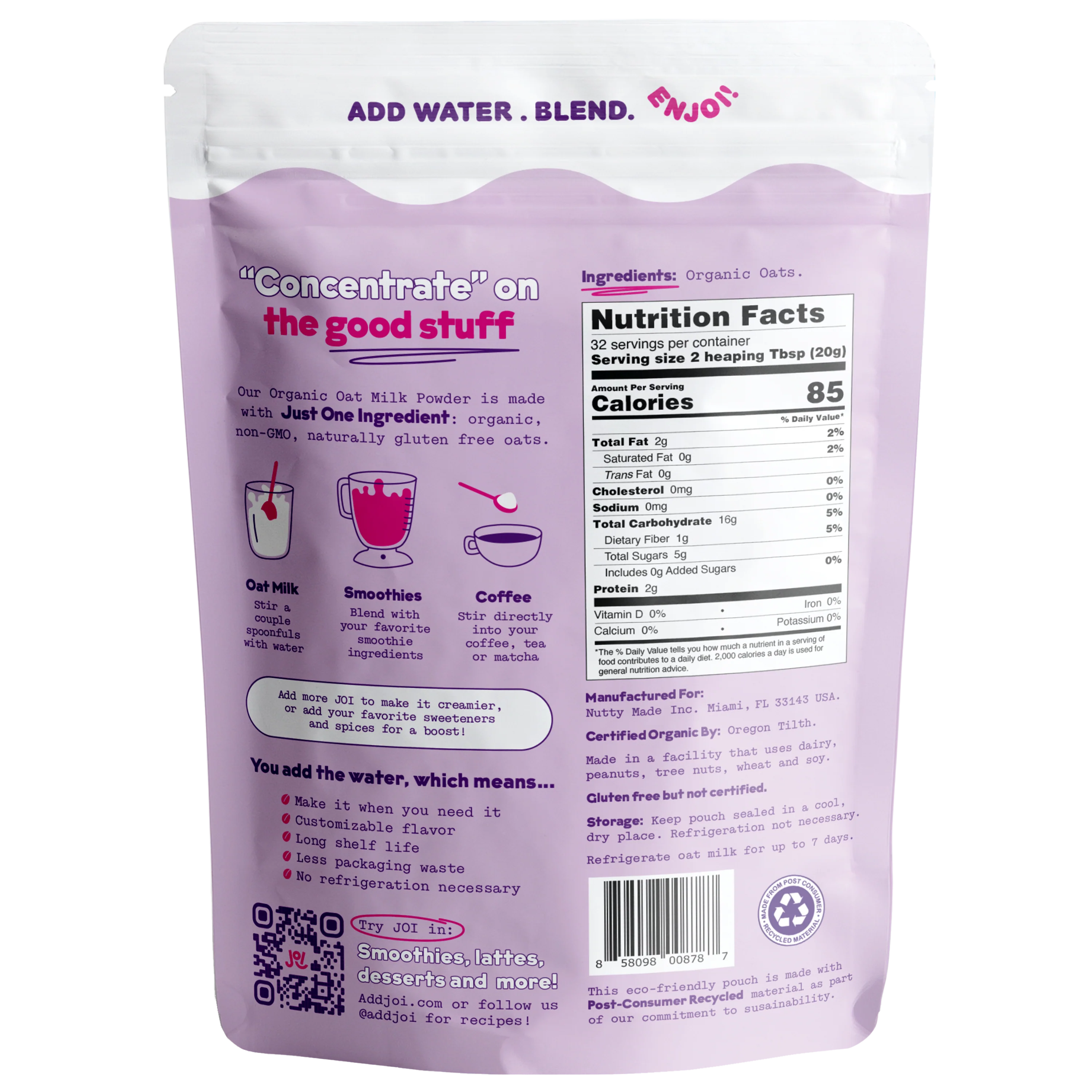Instant Organic Oat & Organic Almond 2-Pack by JOI - Image 3