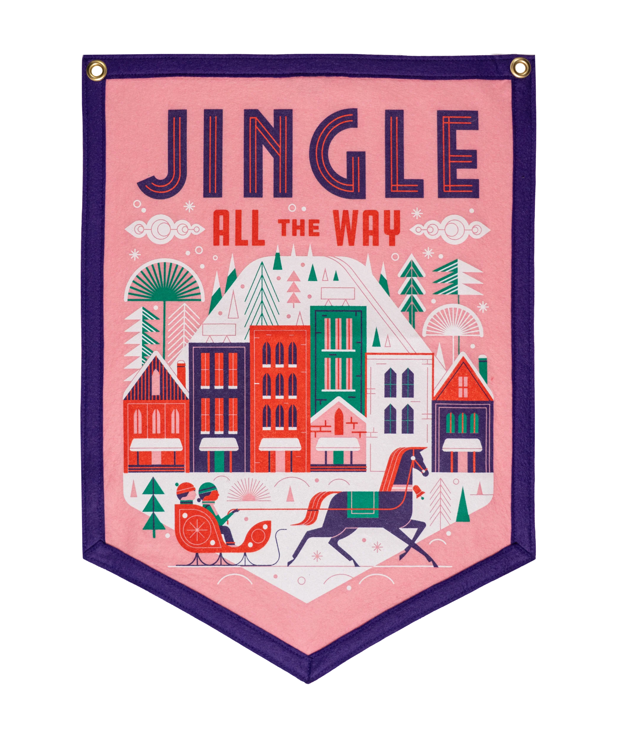 Jingle All The Way Camp Flag • Invisible Creature x Oxford Pennant