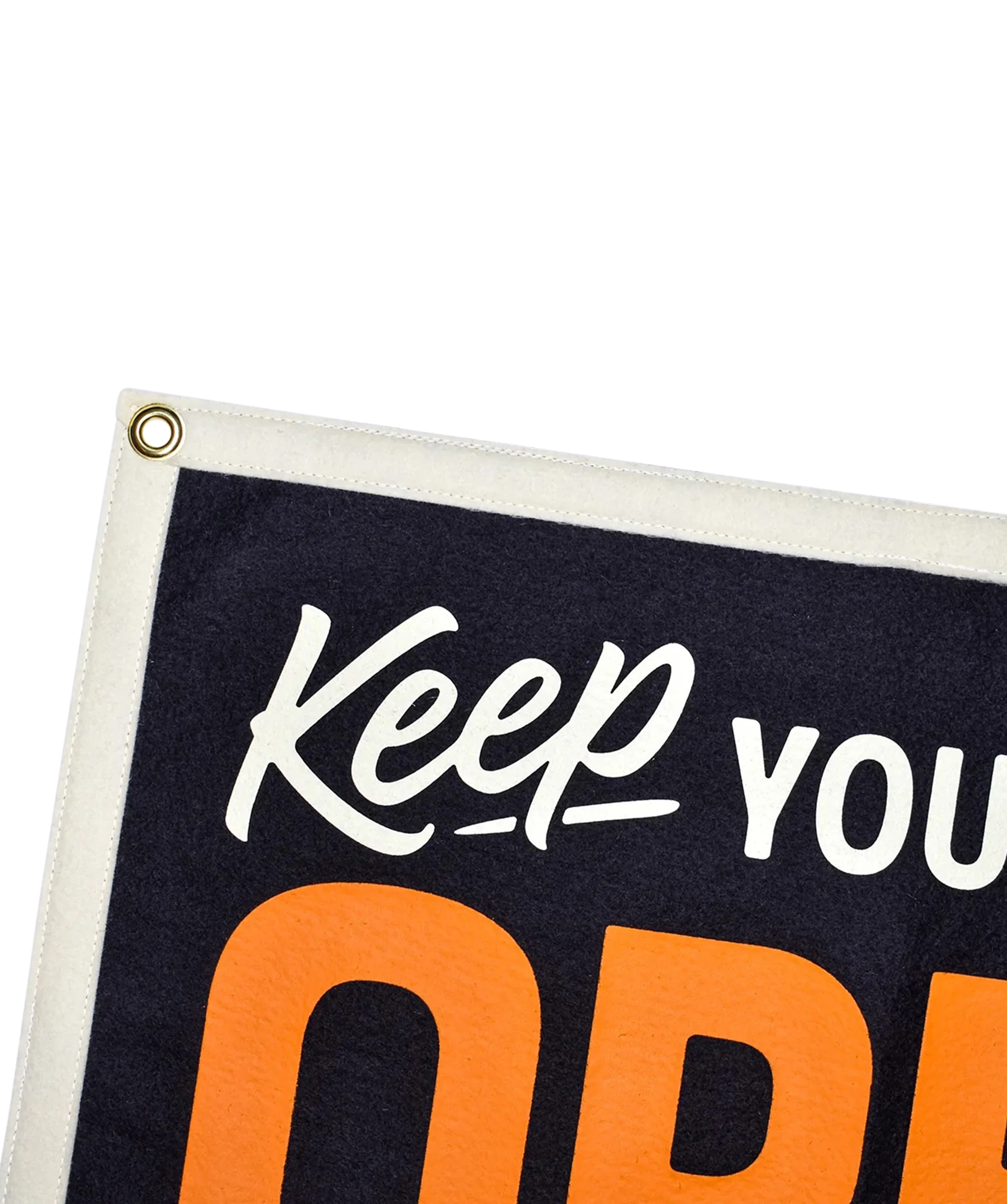 Keep Your Mind Open Camp Flag • Holy Smokes x Oxford Pennant - Image 2