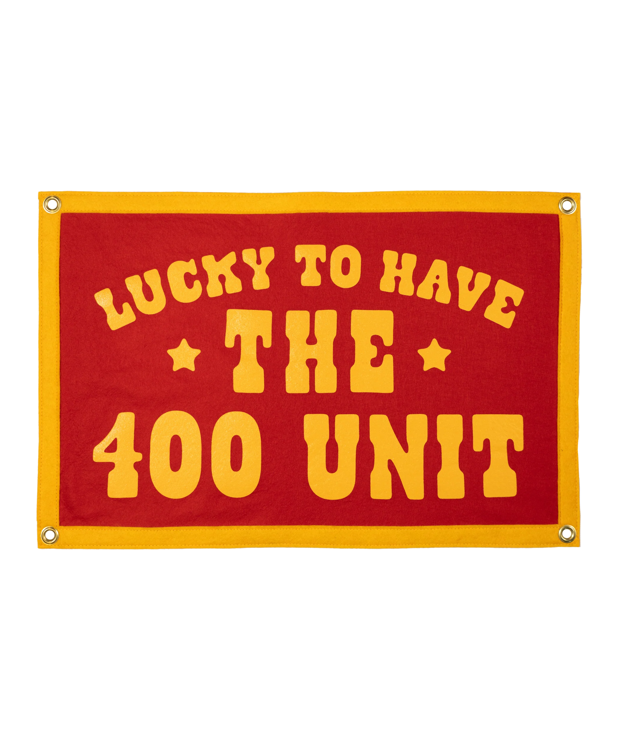 Lucky To Have The 400 Unit Camp Flag • Jason Isbell x Oxford Pennant
