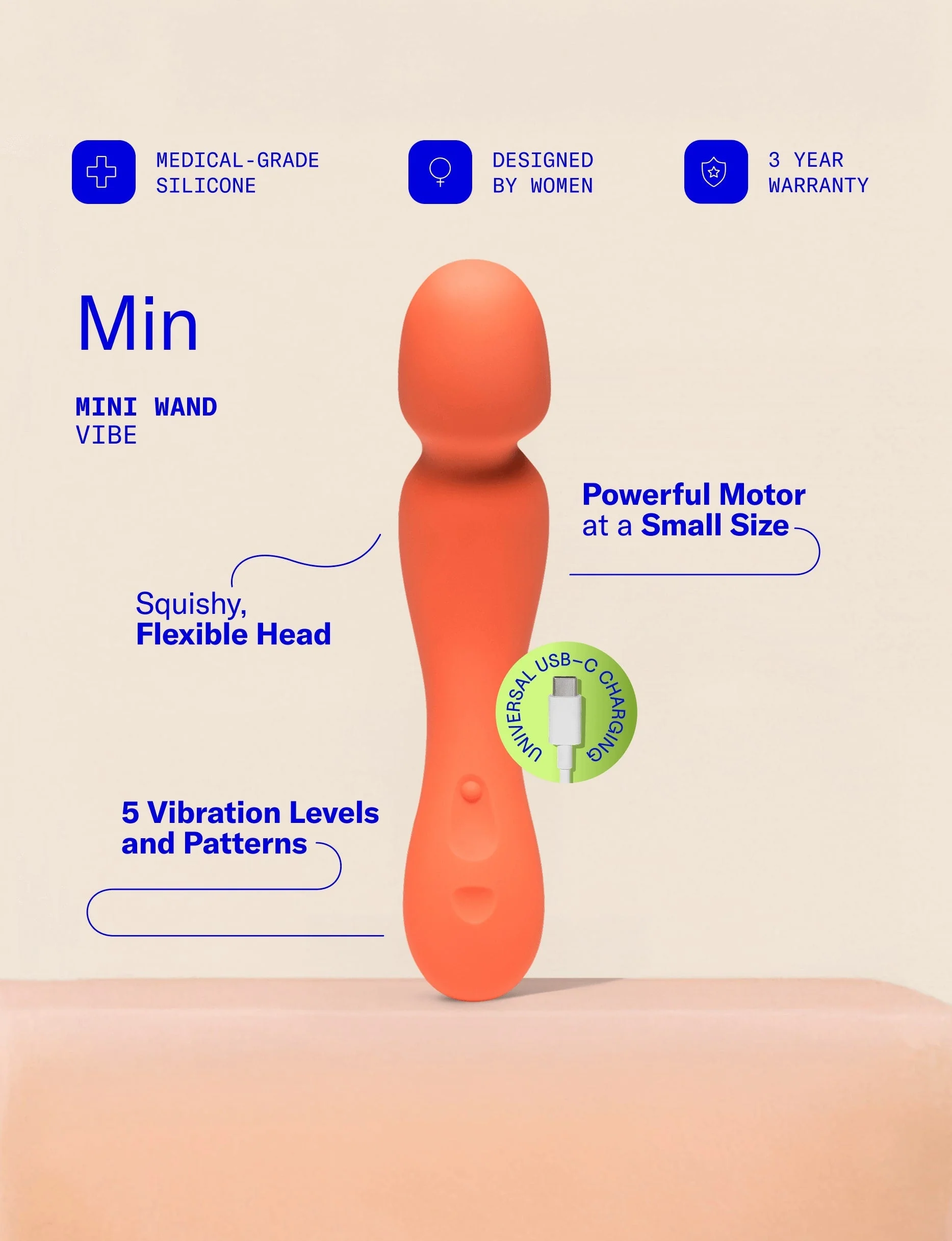 Min Mini Wand Vibrator by Dame Products - Image 8