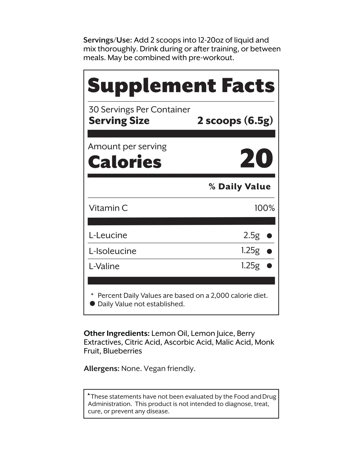 Mixed Berry BCAA Powder - Image 3