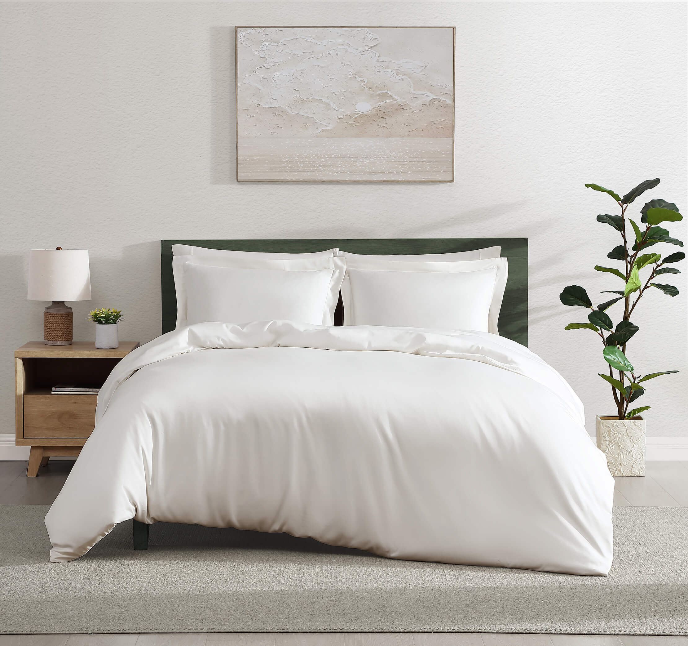Natural Premium Bamboo Duvet Cover - Image 7