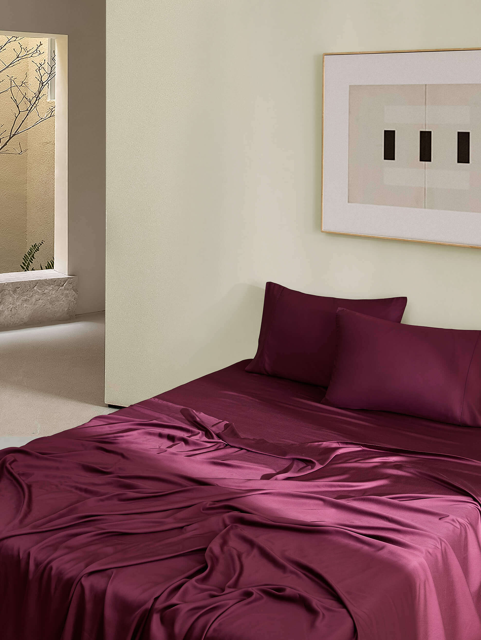 Natural Premium Bamboo Pillowcase Set - Image 3