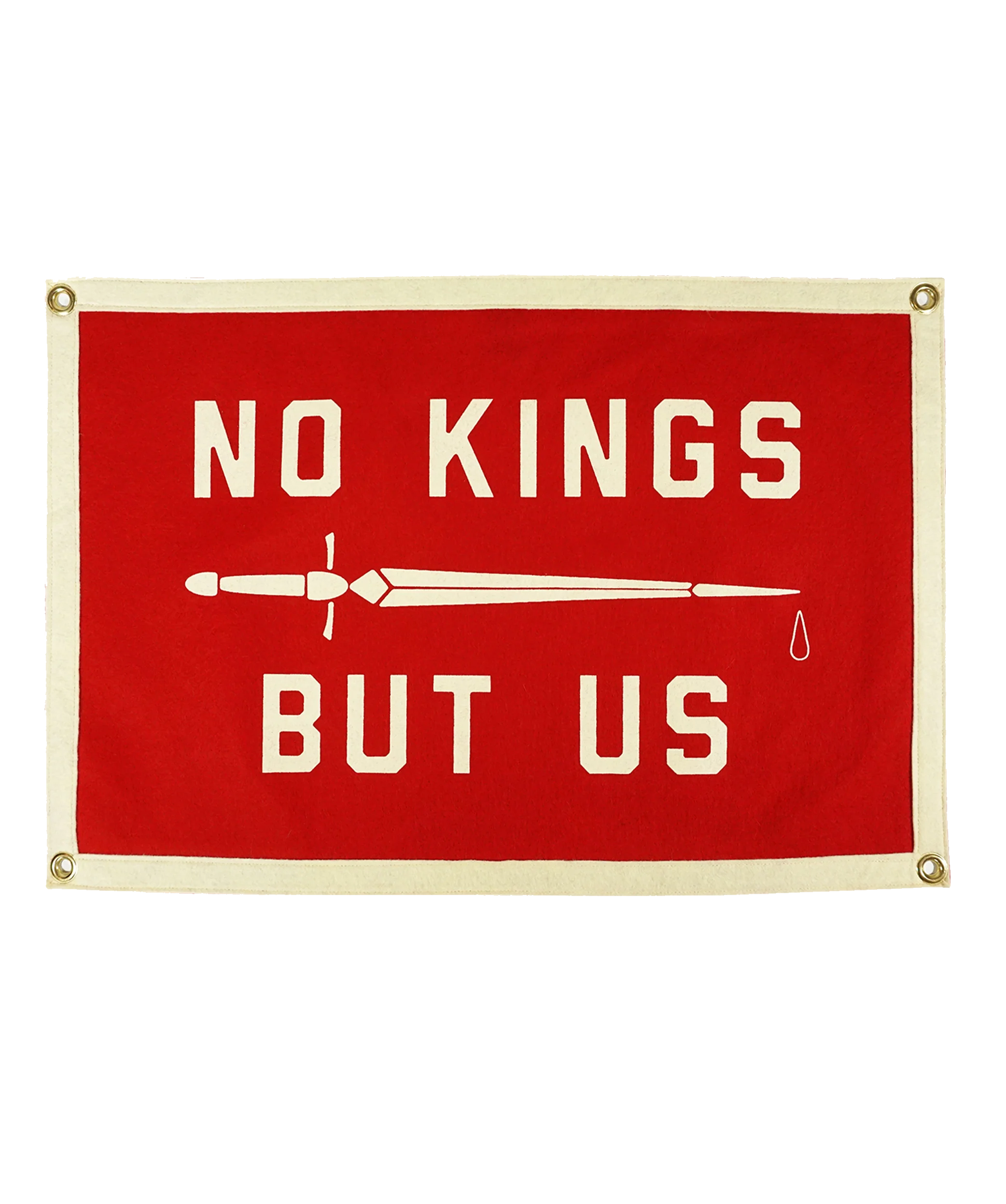 No Kings But Us Camp Flag • United By Blue x True Hand Society x Oxford Pennant Original