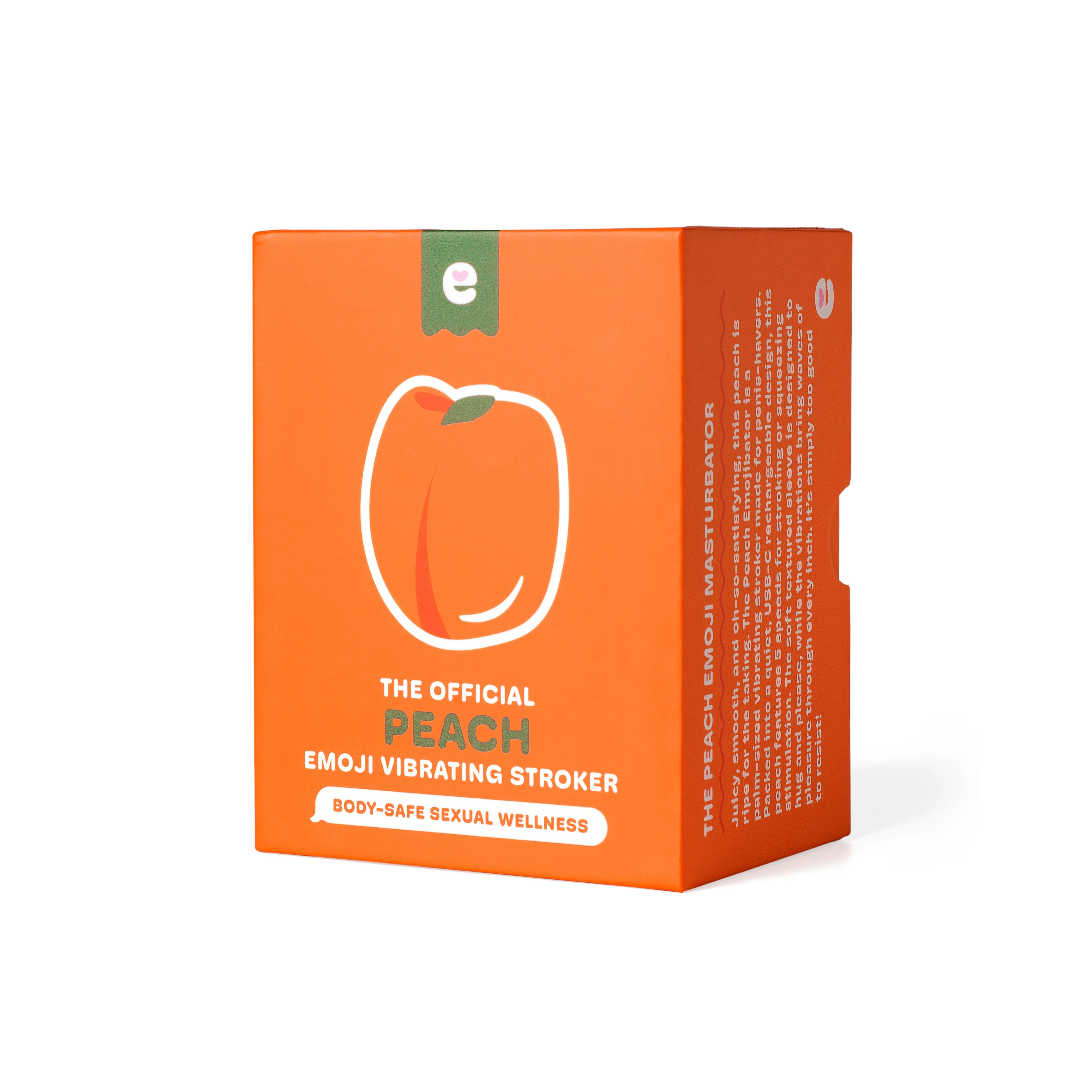 Peach Emojibator Vibrating Stroker by Dame Products - Image 10