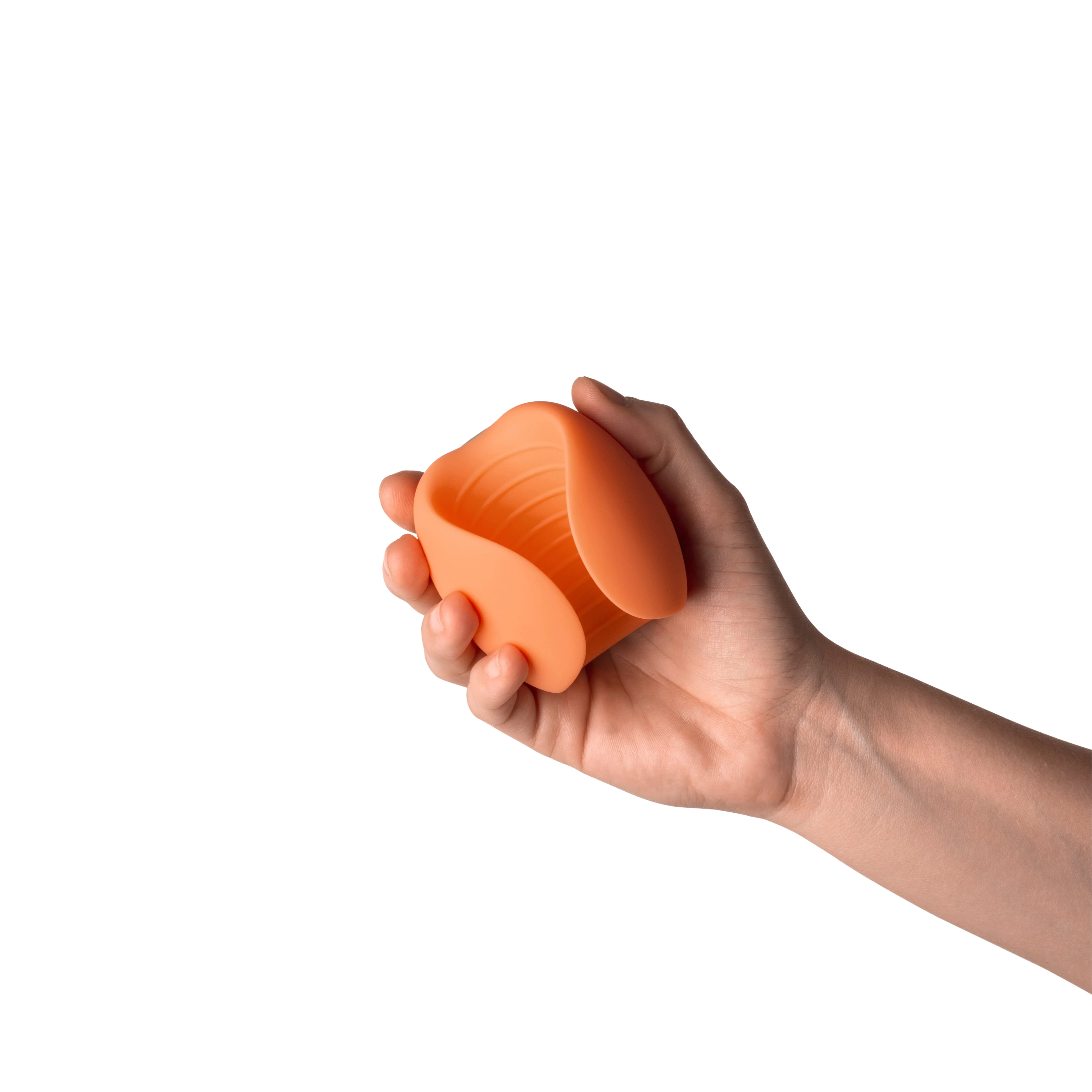 Peach Emojibator Vibrating Stroker by Dame Products - Image 4