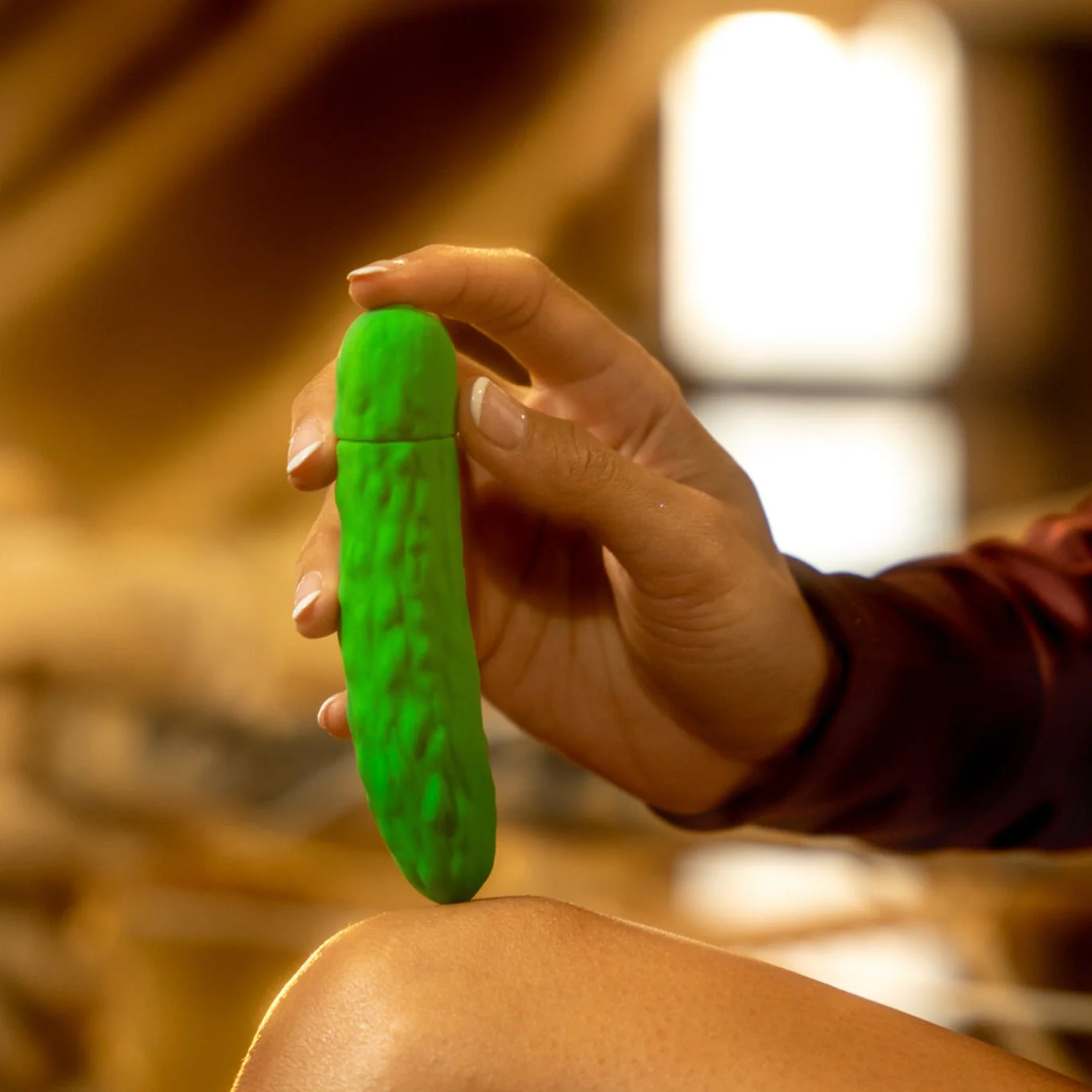 Pickle Emojibator Bullet Vibrator by Dame Products - Image 4