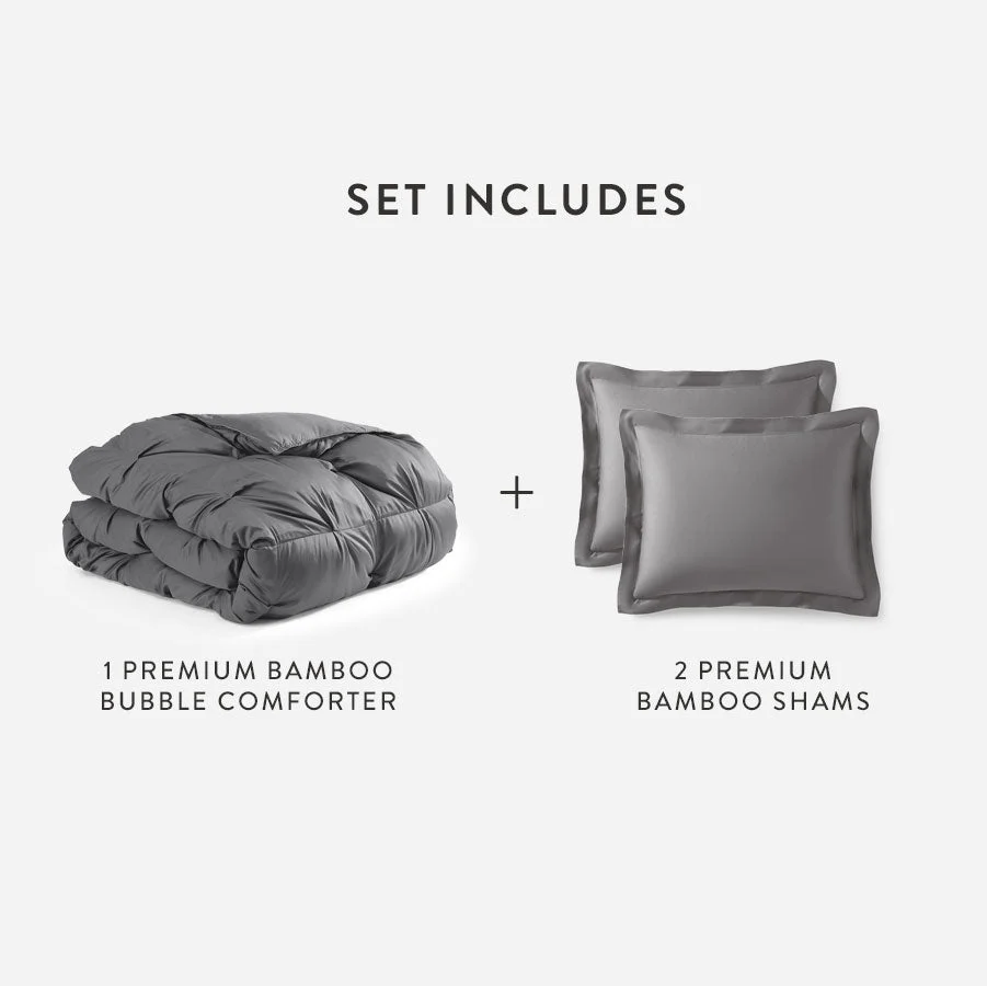 Premium Bamboo Bubble Comforter Bundle - Image 38