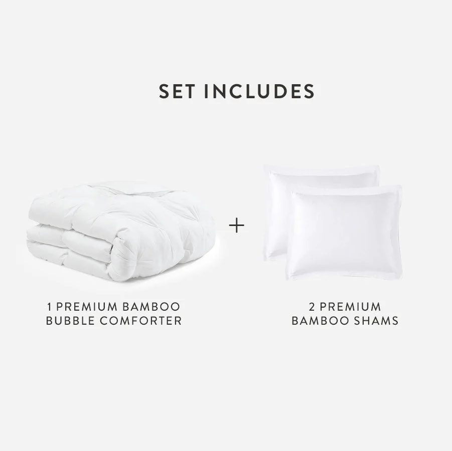 Premium Bamboo Bubble Comforter Bundle - Image 45
