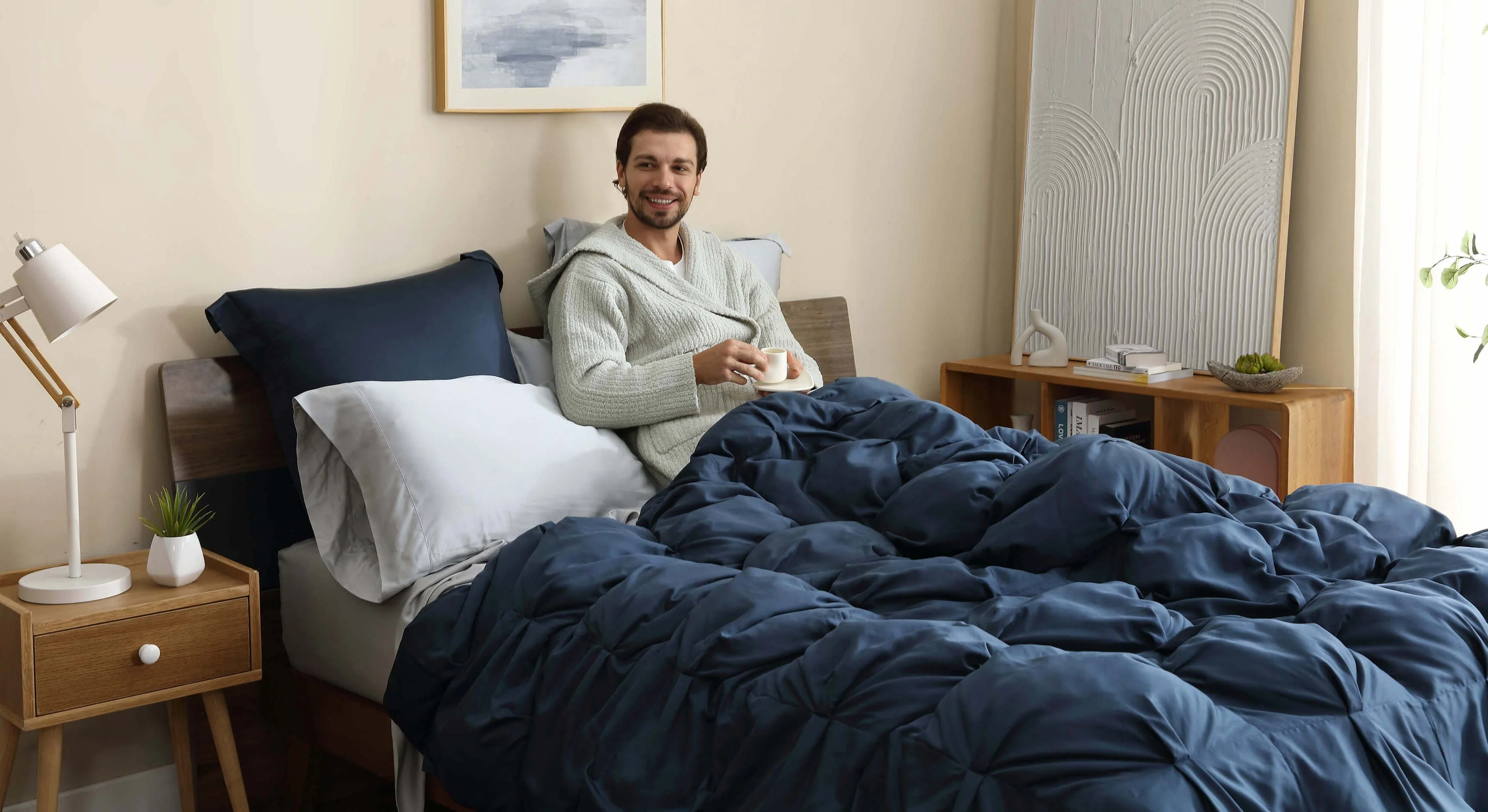 Premium Bamboo Bubble Comforter Bundle - Image 62