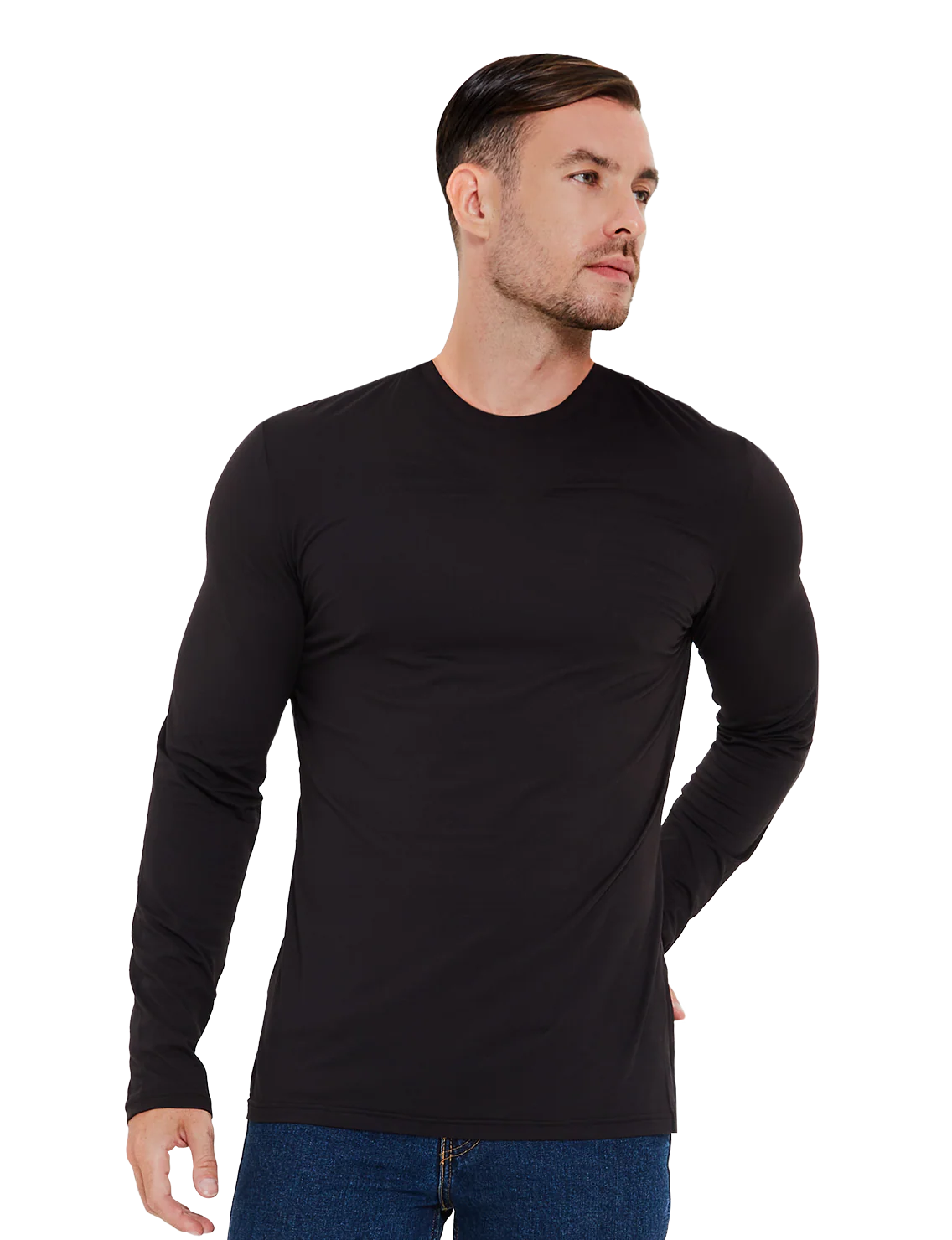 Re:Luxe Essential Long Sleeve Crew Neck - Classic Fit