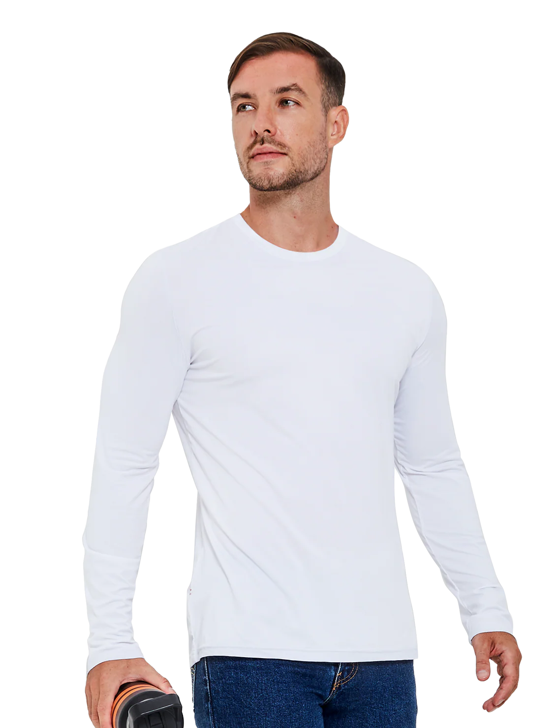 Re:Luxe Essential Long Sleeve Crew Neck - Classic Fit - Image 2