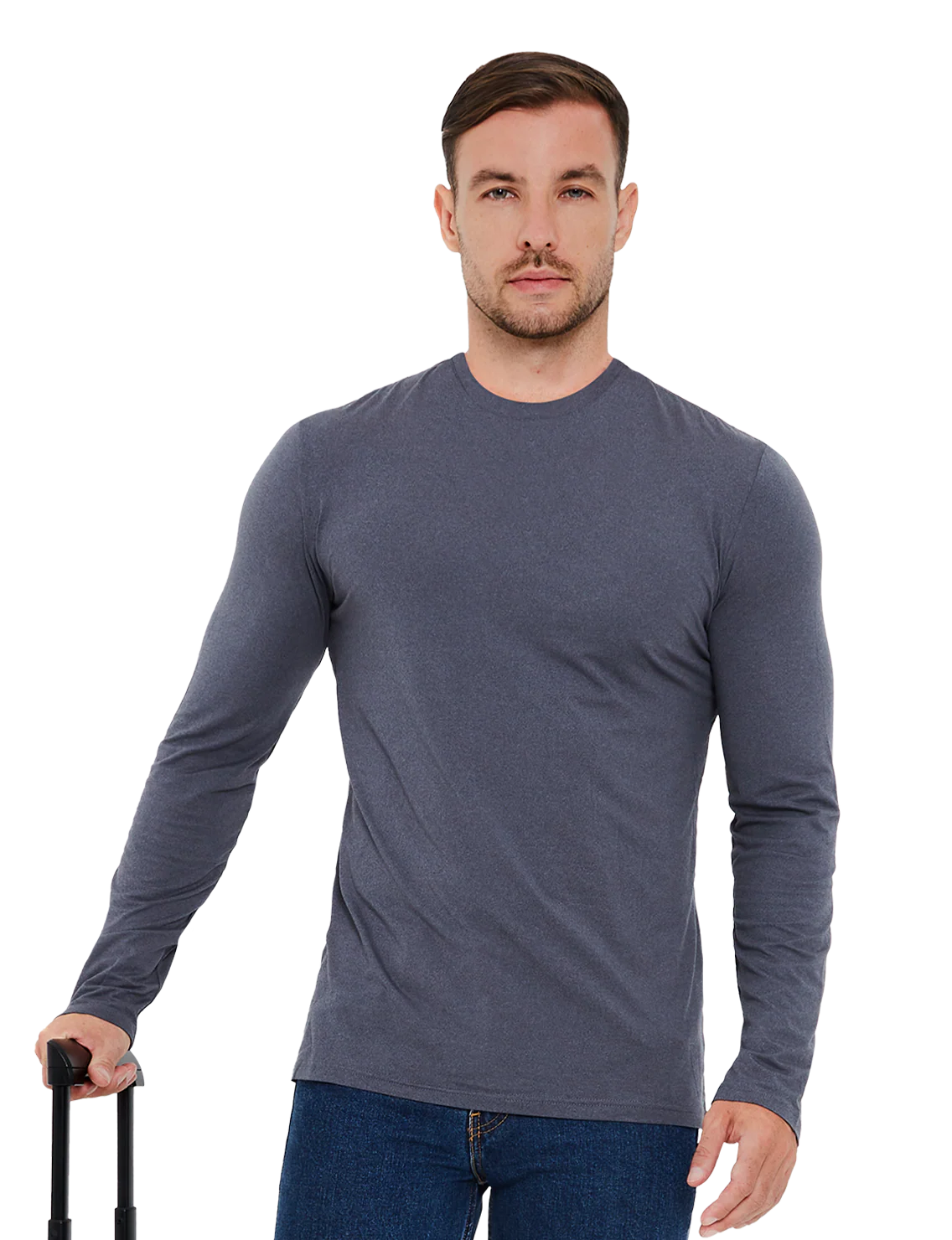 Re:Luxe Essential Long Sleeve Crew Neck - Classic Fit - Image 3