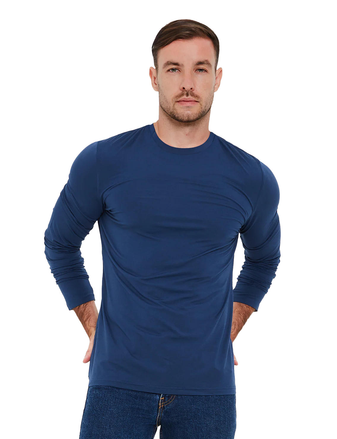 Re:Luxe Essential Long Sleeve Crew Neck - Classic Fit - Image 4