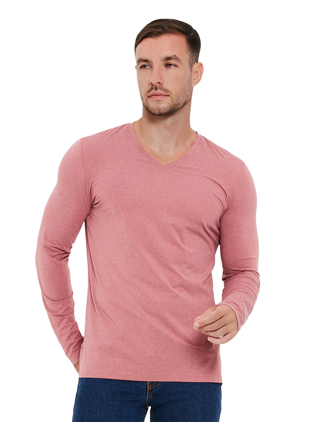 Re:Luxe Essential Long Sleeve V-Neck - Classic Fit - Image 10