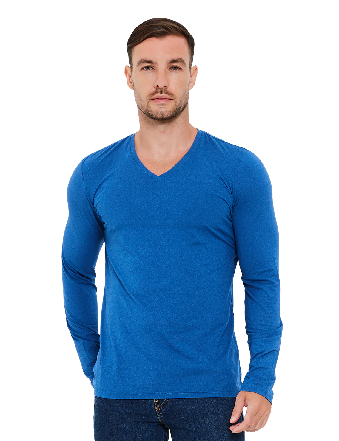 Re:Luxe Essential Long Sleeve V-Neck - Classic Fit - Image 7