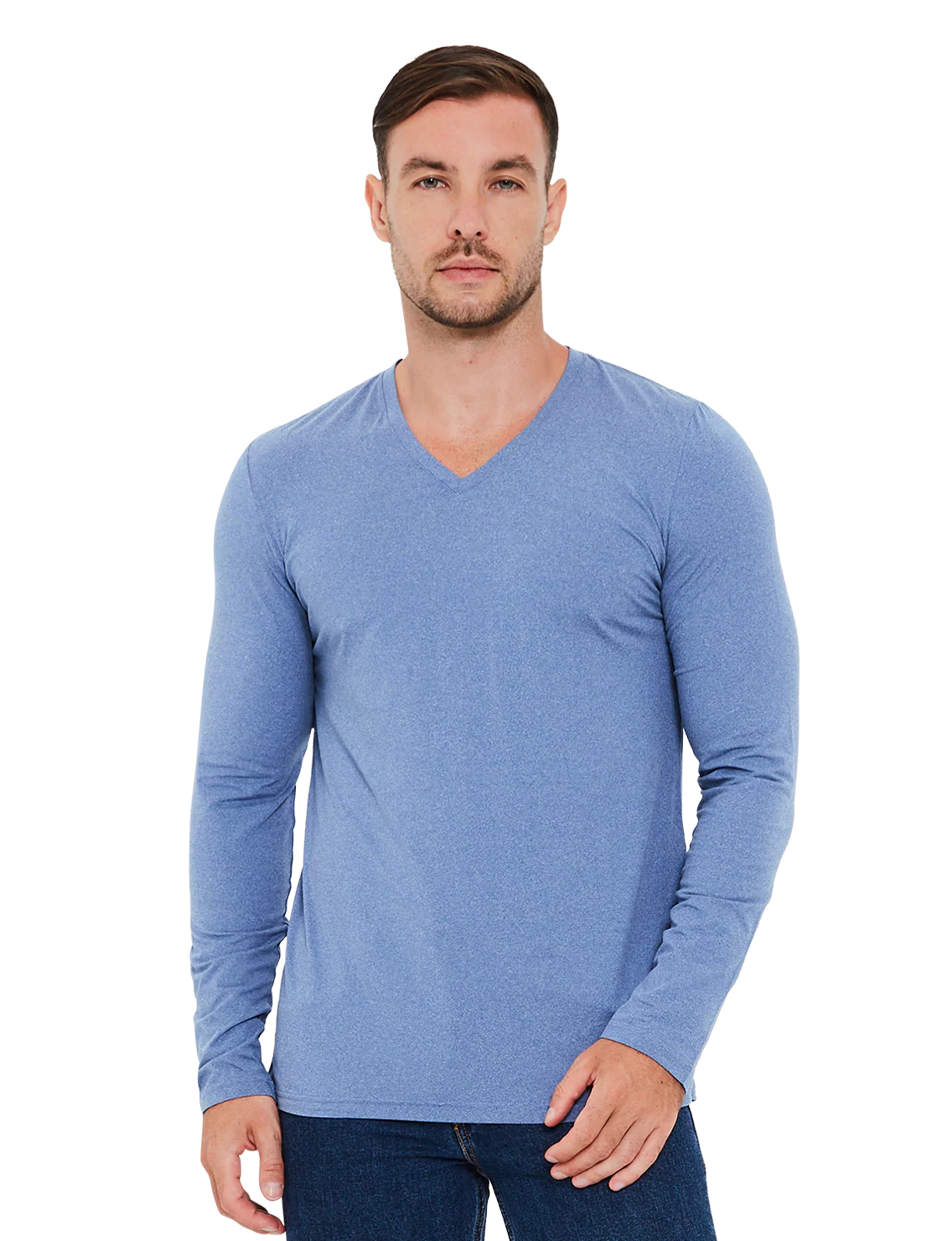 Re:Luxe Essential Long Sleeve V-Neck - Classic Fit - Image 8