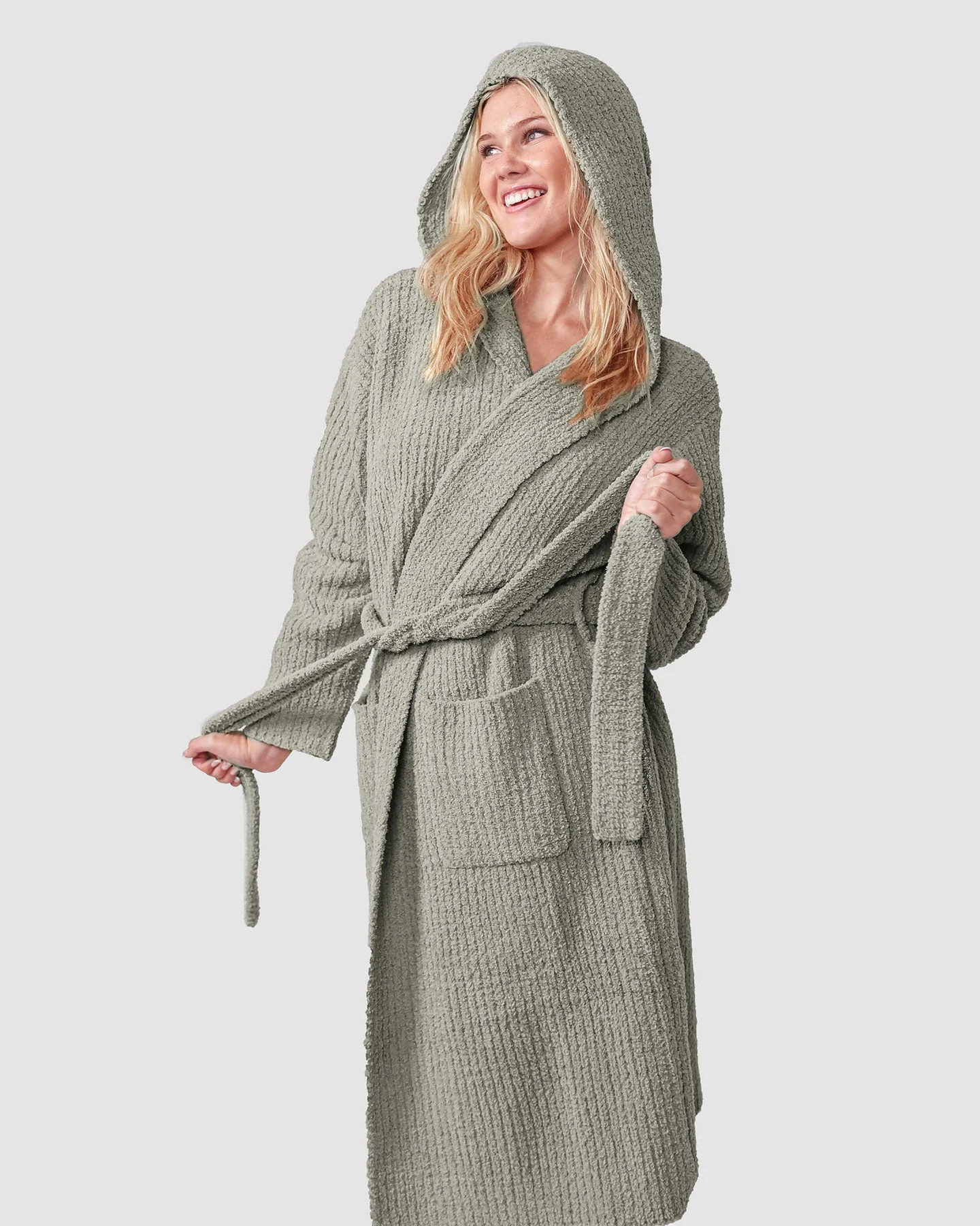 Ribbed Hooded Robe - Image 8