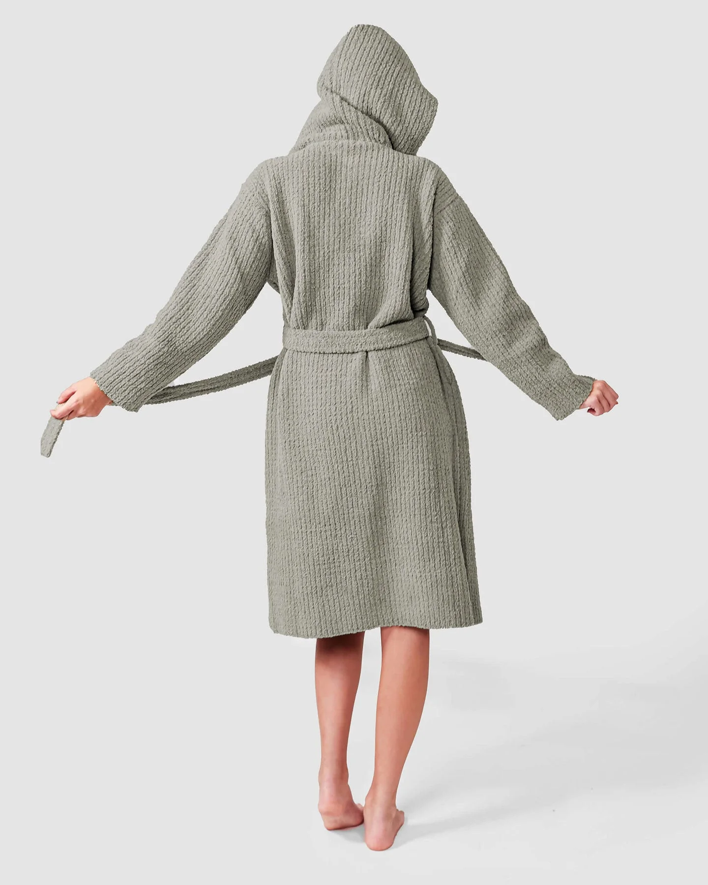 Ribbed Hooded Robe - Image 9