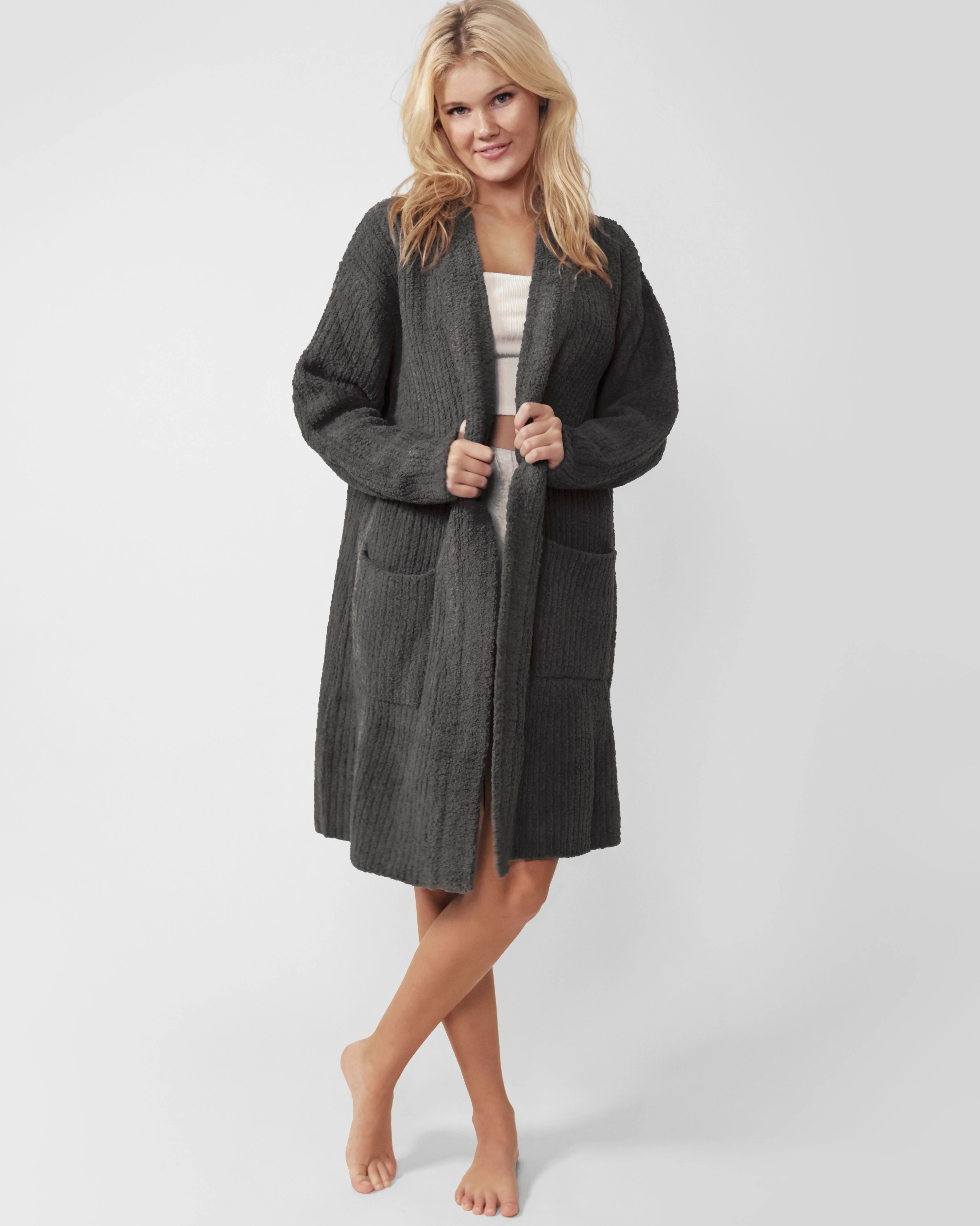 Snug Ribbed Cardigan Robe | Last Chance - Image 11