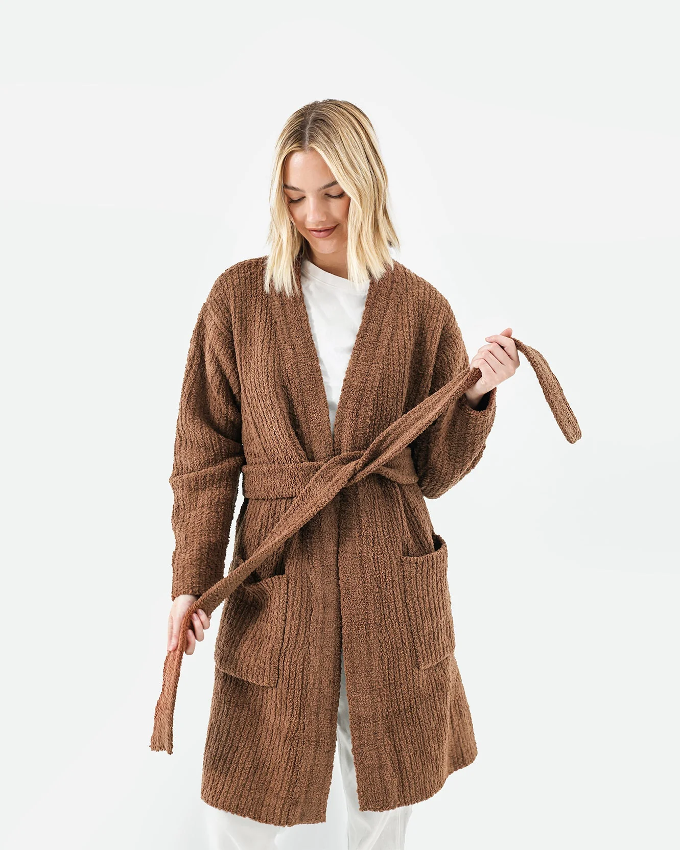 Snug Ribbed Cardigan Robe | Last Chance - Image 22
