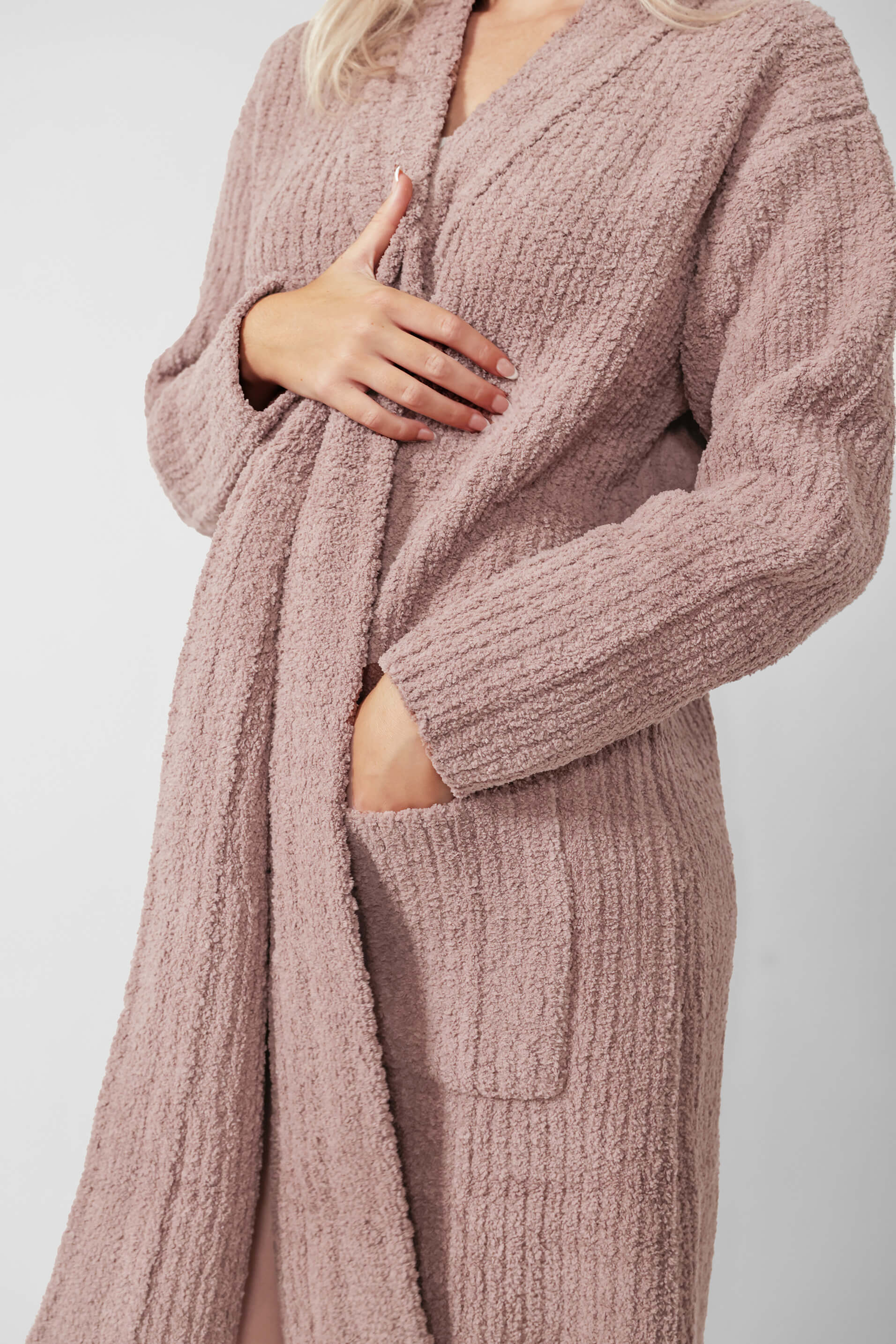 Snug Ribbed Cardigan Robe | Last Chance - Image 3