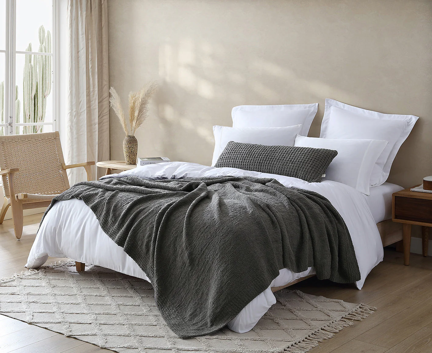 Snug Waffle Lumbar Pillow - Image 14
