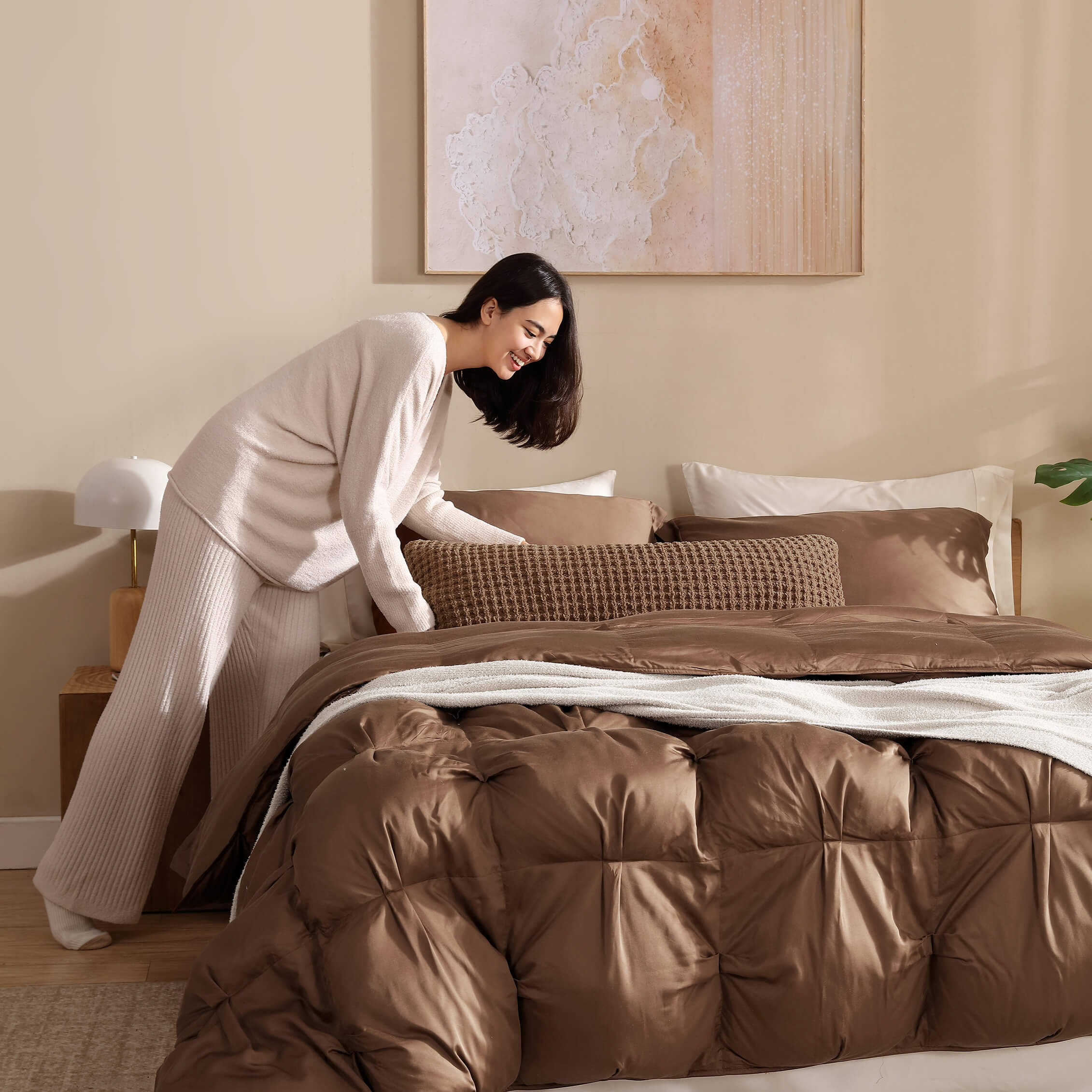 Snug Waffle Lumbar Pillow - Image 18