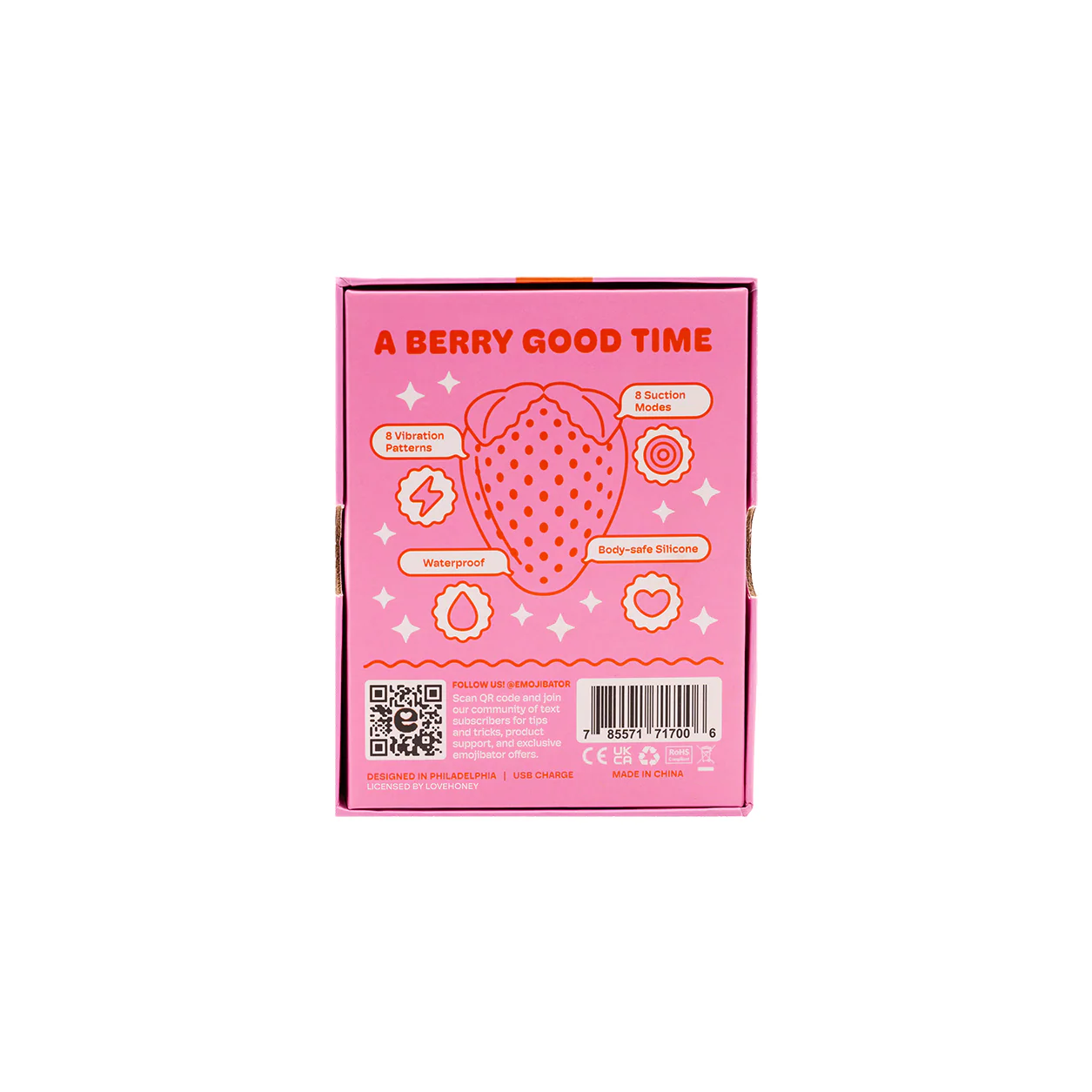 Strawberry Emojibator Suction Vibrator by Dame Products - Image 8