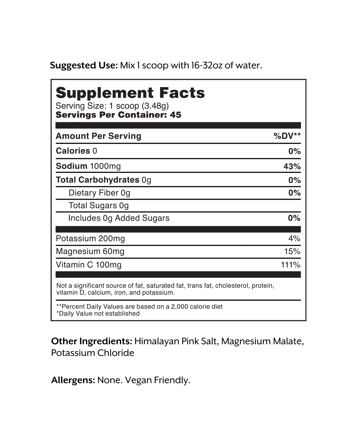 Unflavored Electrolyte Drink Mix - Image 3
